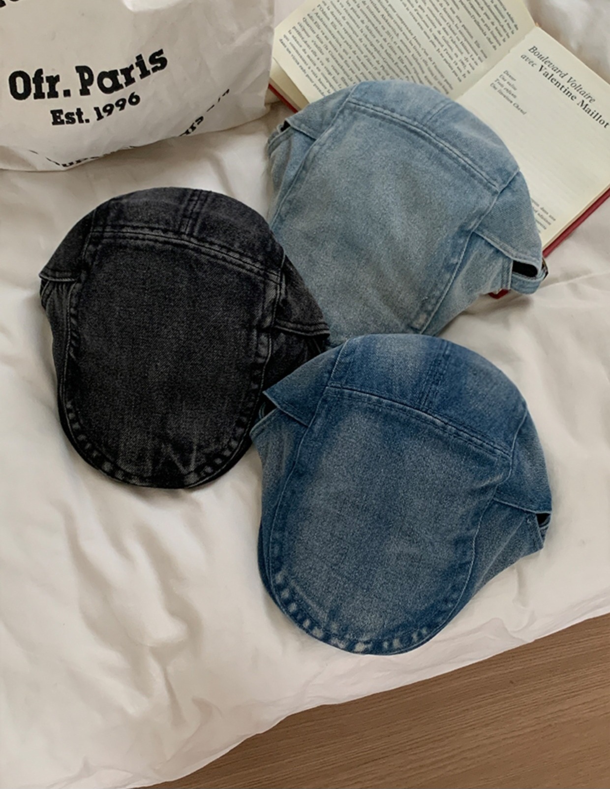 Mũ beret vải bò jeans trẻ trung, cá tính HZ2524_thumbnail_8