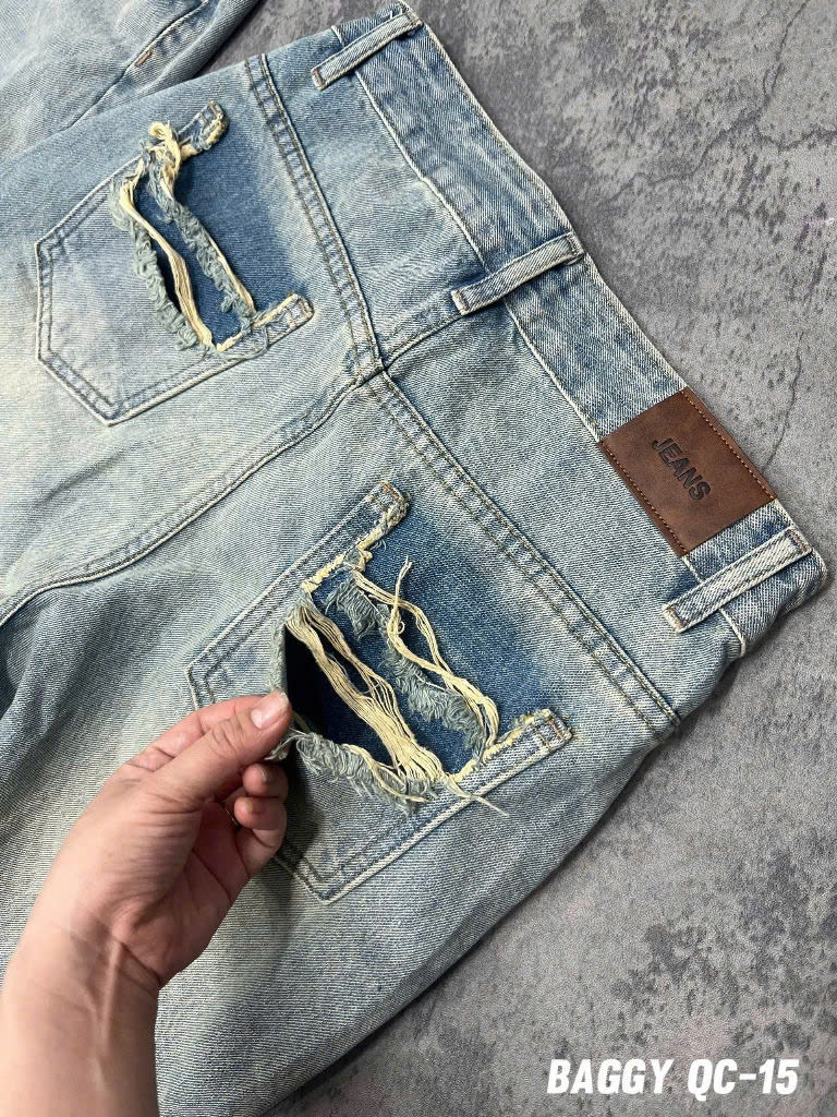 Quần baggy túi rách bigsize QJ15 dành cho nàng béo mập từ 55-90kg_thumbnail_6