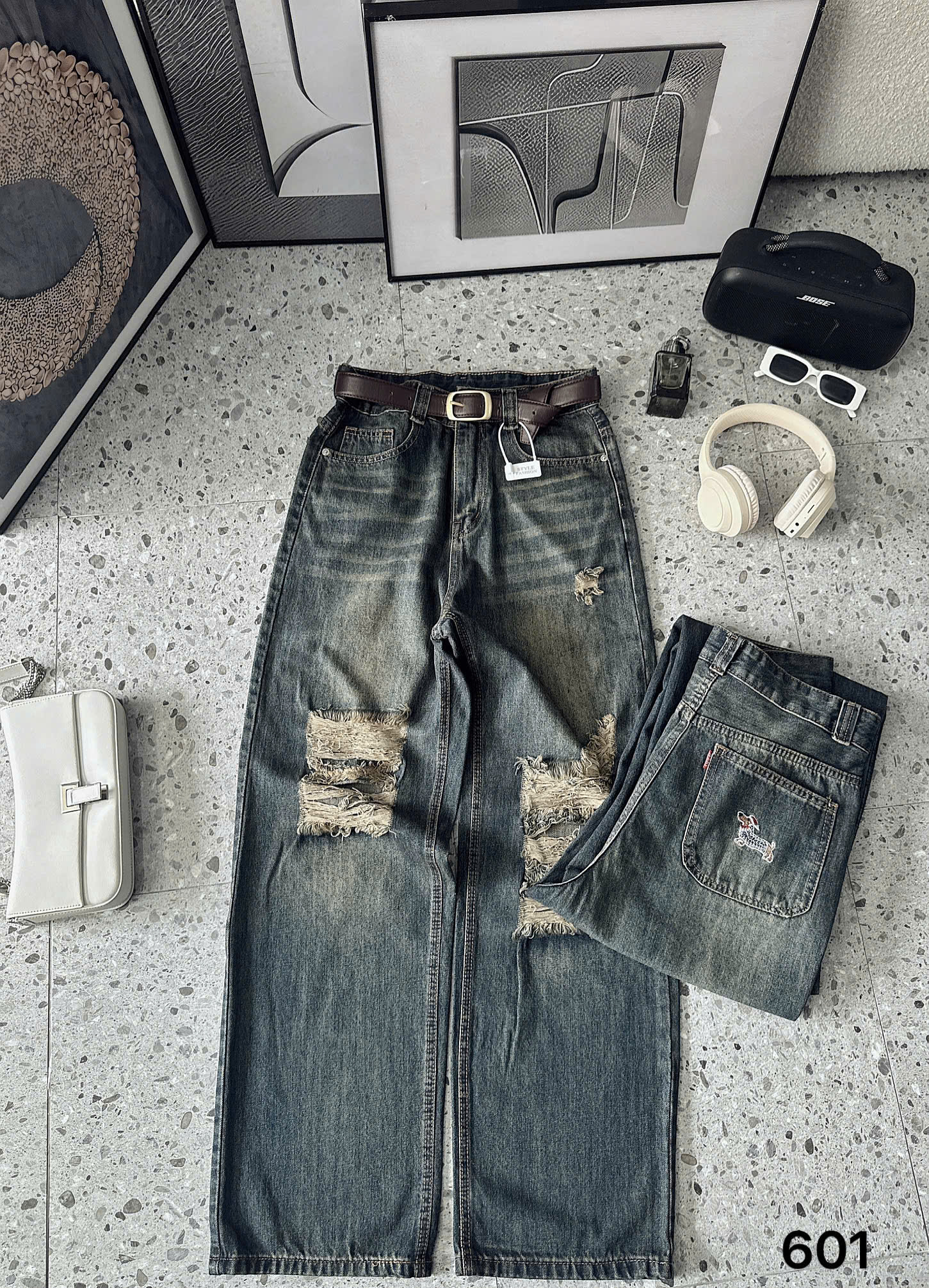 BIGSIZE- Quần suông thêu chó thơm T-QJ601_thumbnail_6