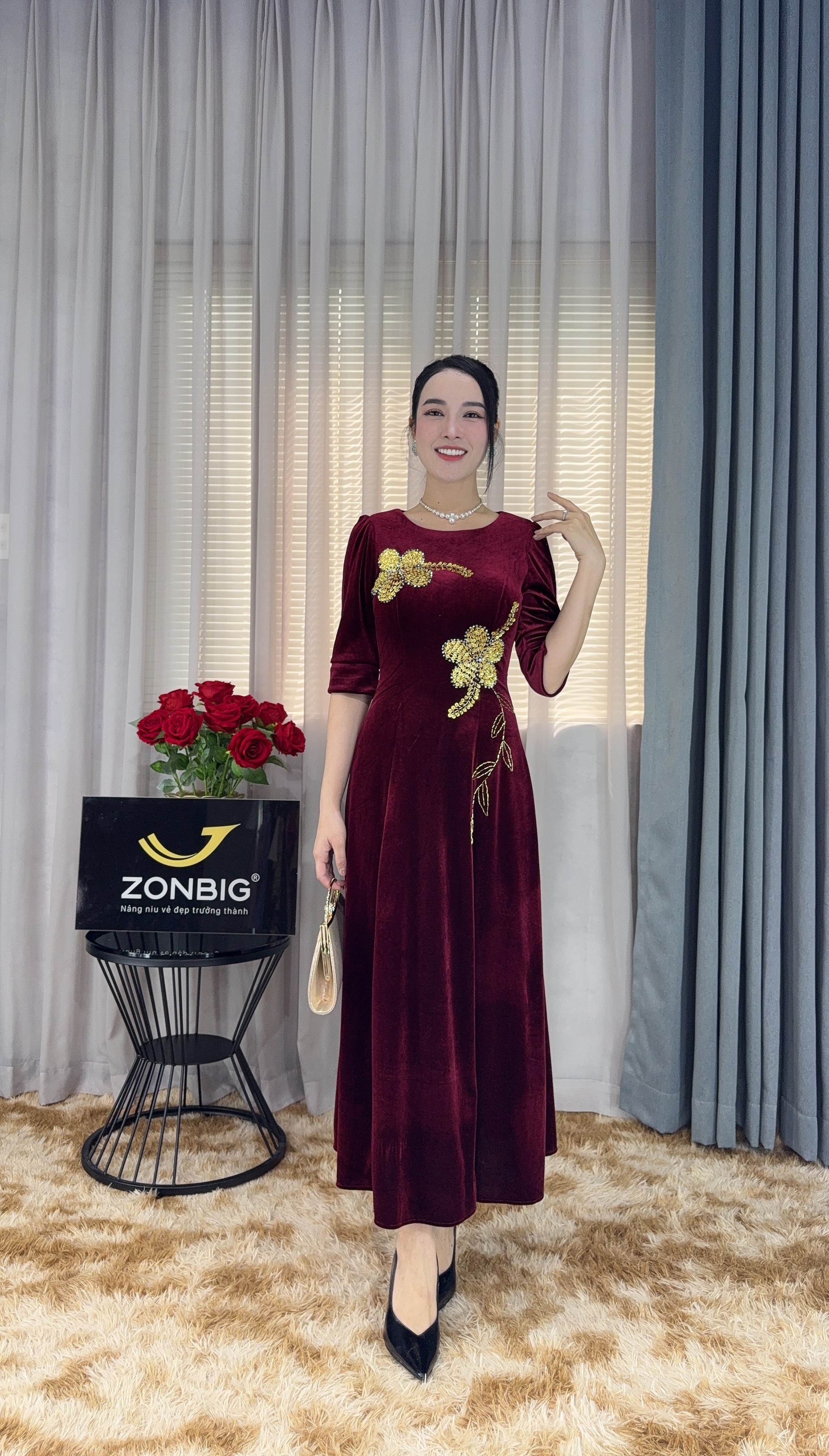 Đầm suông - Y2091 - Thương hiệu Zonbig