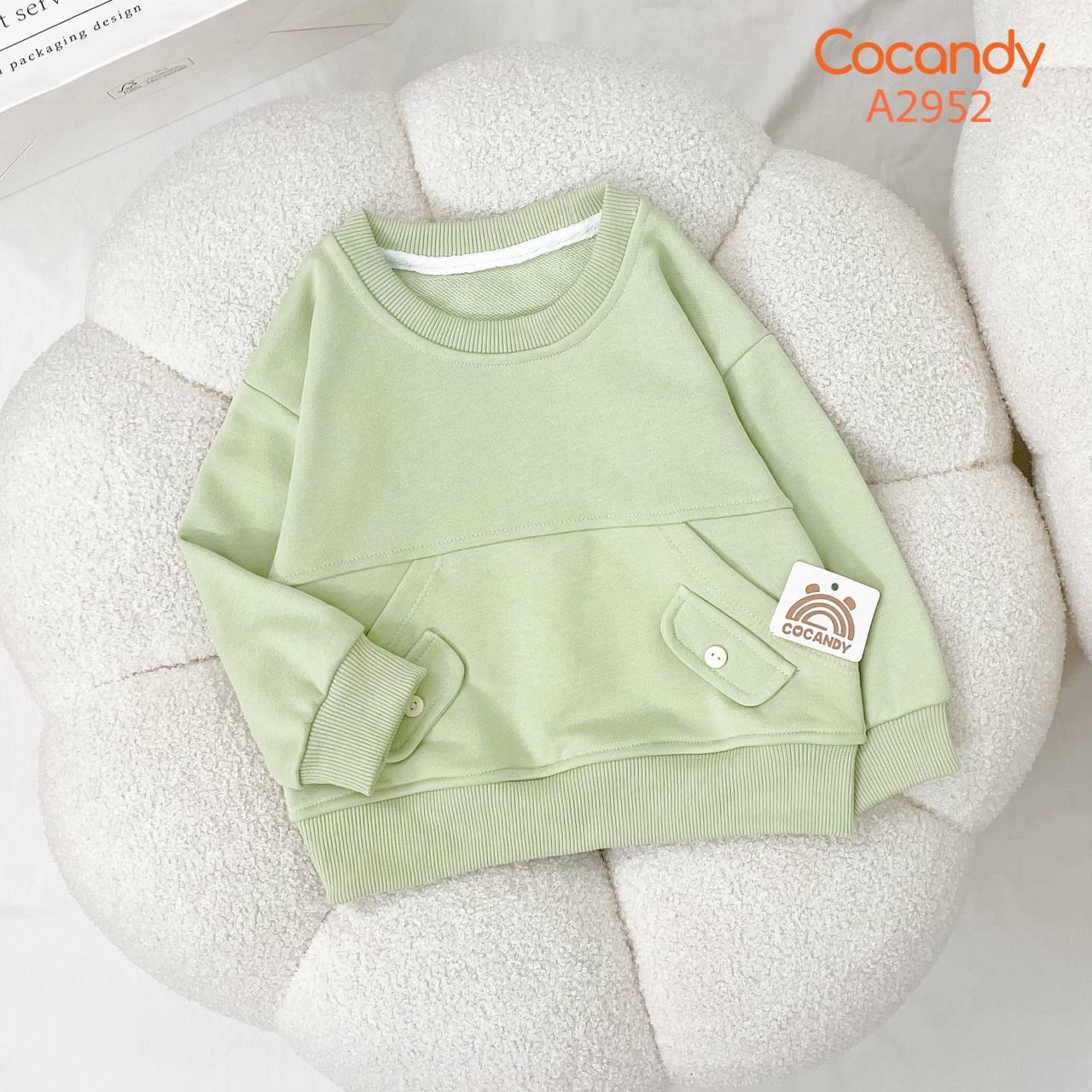 Áo dài XANH BƠ 2 túi có nắp_thumbnail_0