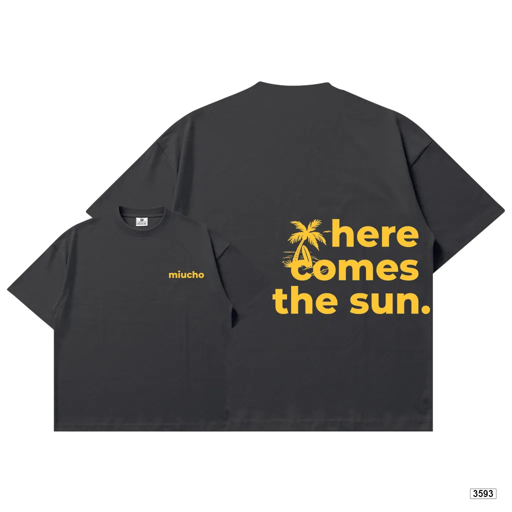 Áo thun boxy nam nữ Here Comes The Sun Miucho 3593_thumbnail_13