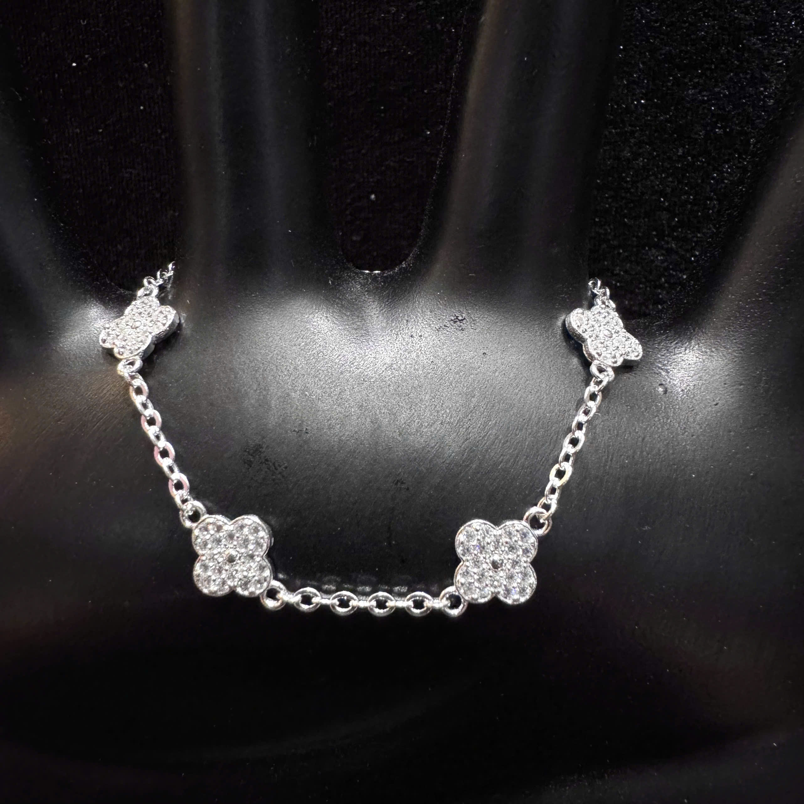 Vòng tay bạc vancleef 4 lá trắng_thumbnail_1