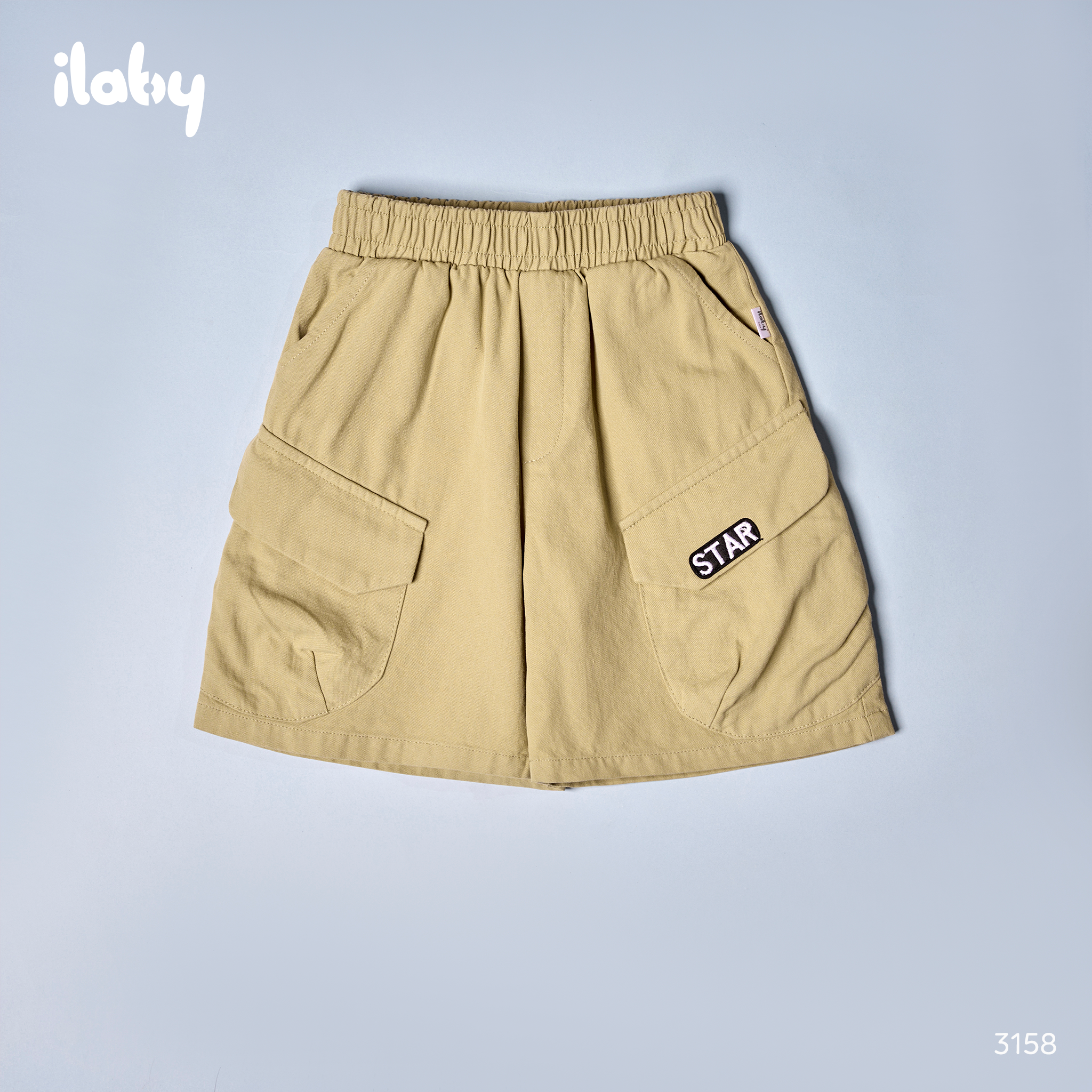 Quần short túi hộp tròn chiết ly