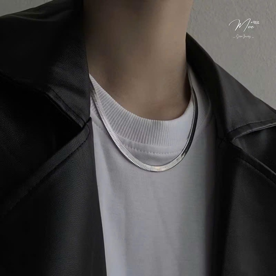 DN47 - Dây chuyền nam lụa bản dẹt 4mm_thumbnail_4