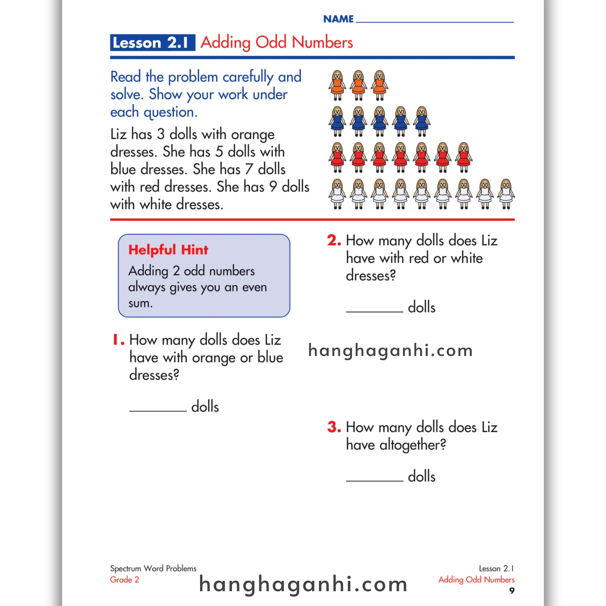 Sách Spectrum Word Problems Workbook Grade 2_thumbnail_14
