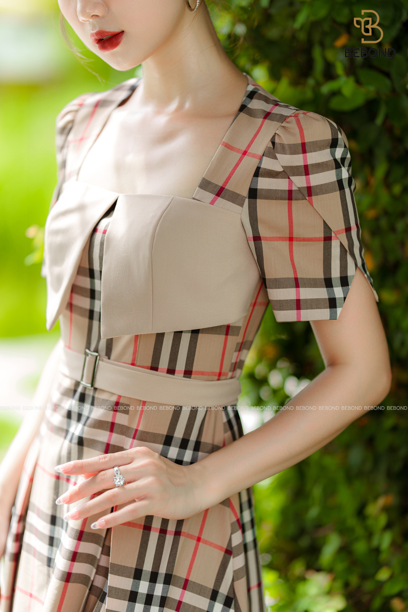 ĐẦM CỔ VUÔNG CÁCH ĐIỆU HỌA TIẾT KẺ SỌC - ELLA DRESS_thumbnail_2