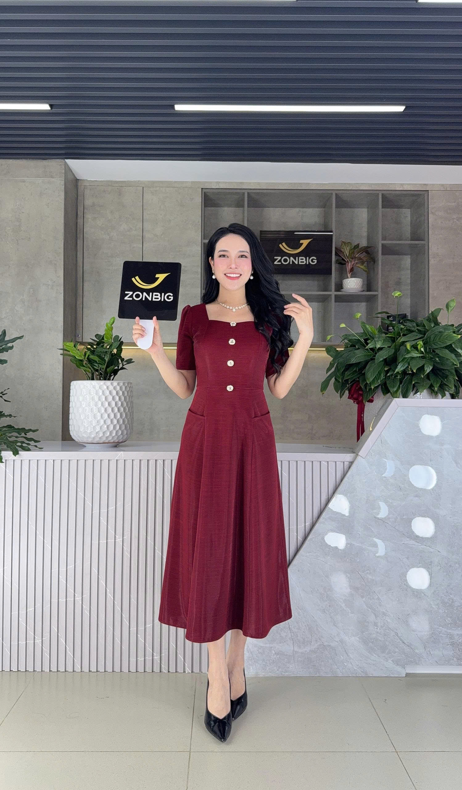 Đầm xòe - Y2065 - Thương hiệu Zonbig