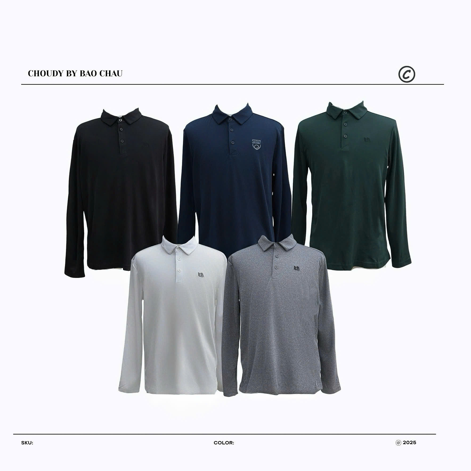 A735 ÁO THUN NAM TAY DÀI 5 MÀU