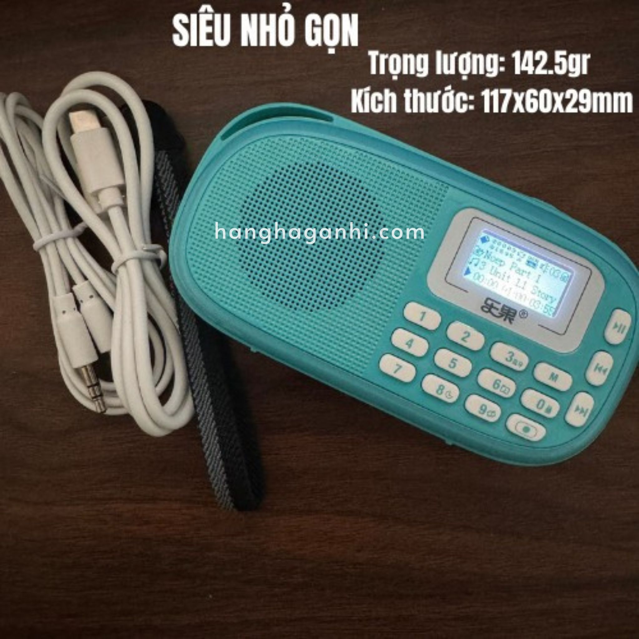 Loa Nogo Q15 xanh kèm thẻ nhớ 16GB, file nghe cho bé_thumbnail_5