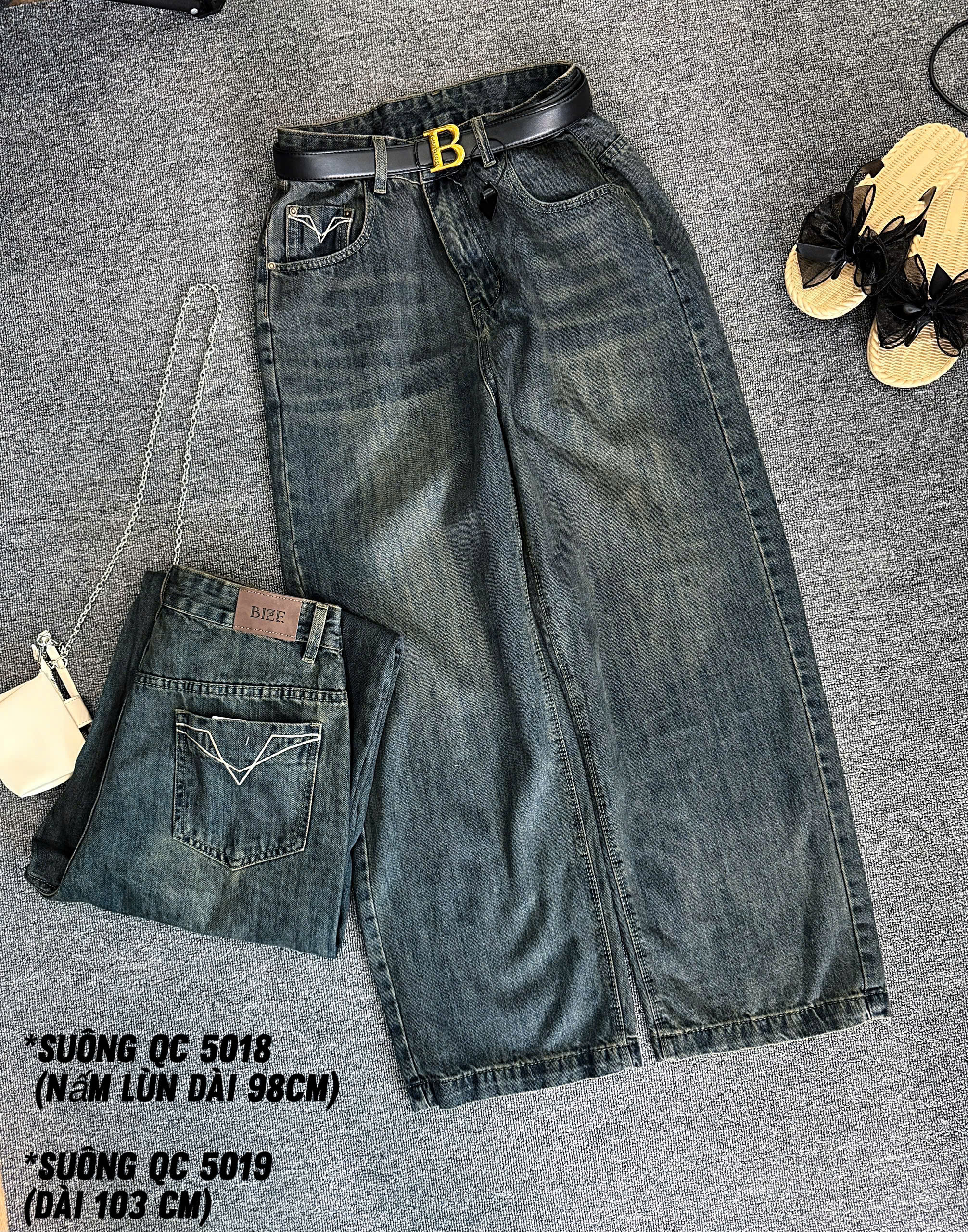 BIGSIZE NỮ - Quần jean ống suông thêu T-QJ5019_thumbnail_5