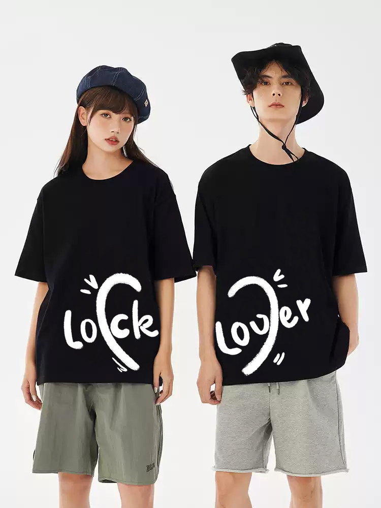 Áo thun cặp nam nữ đôi form rộng vải cotton co giãn thoáng mát ATD1667 Miucho in mix_thumbnail_2