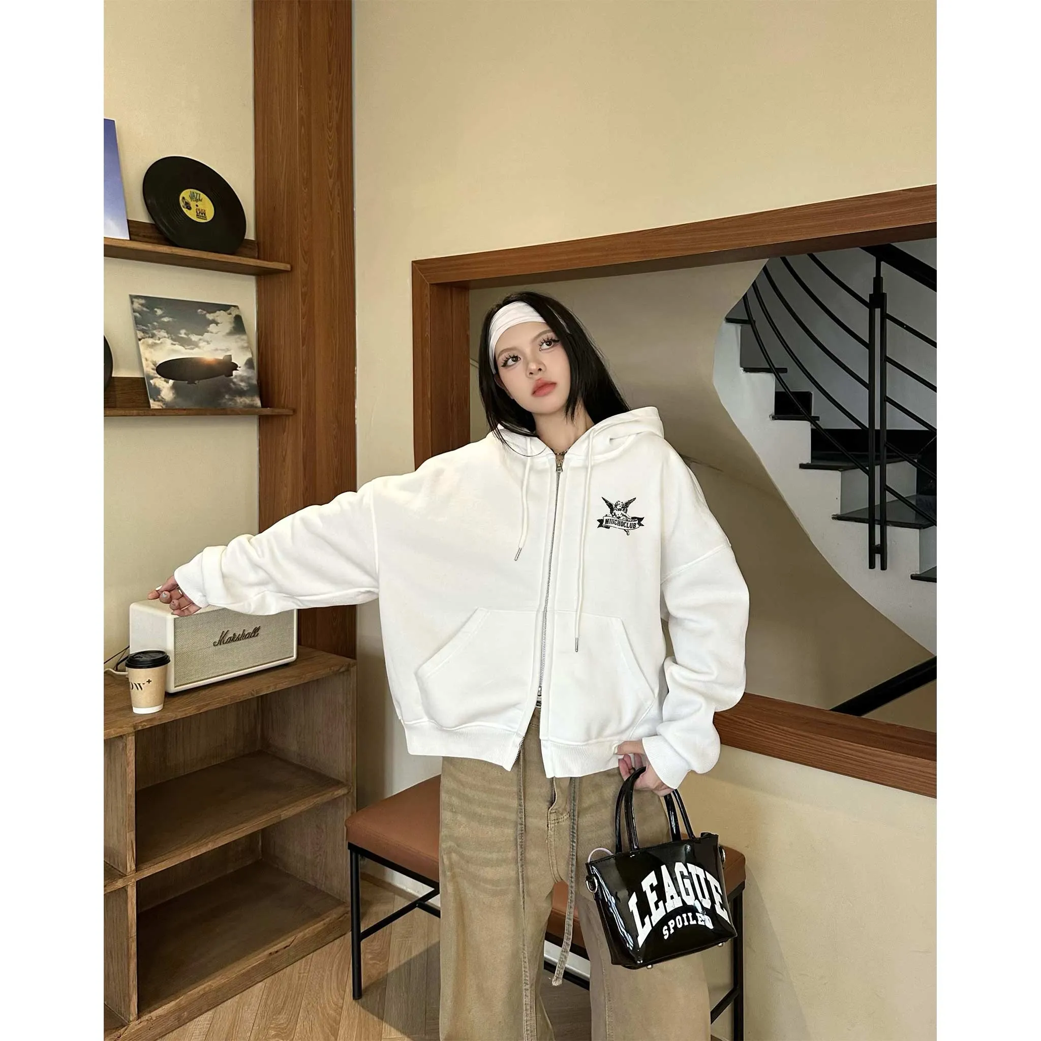 Áo hoodie zip form boxy street style 2578 Miucho chất vải nỉ bông mềm mại thoáng mát in mix_thumbnail_3