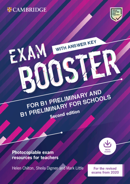 SÁCH - Cambridge English Exam Booster With Answer Key - In đen trắng