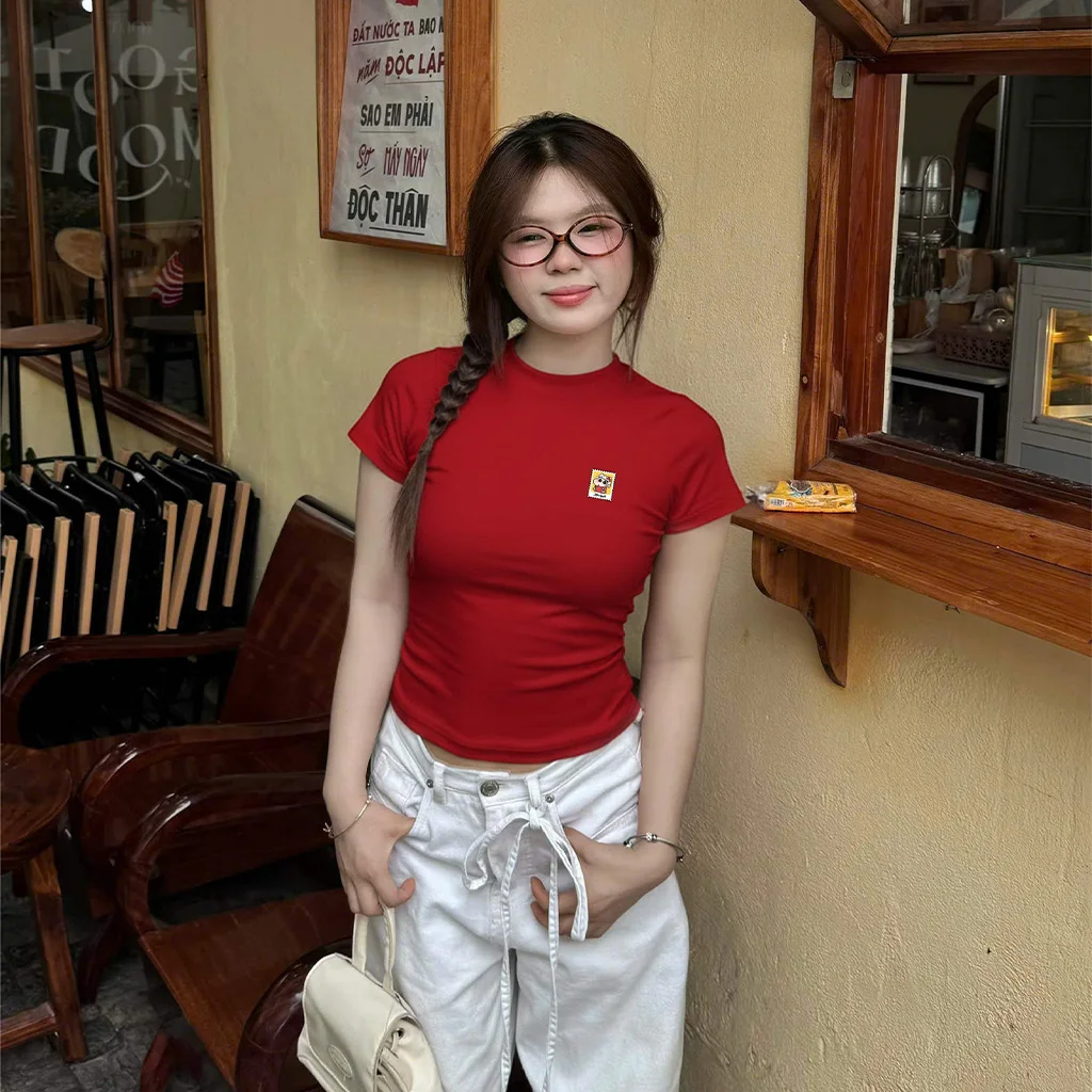 Áo baby tee form slim fit Miucho vải visco thoáng mát hack dáng nhiều màu 3008_thumbnail_3