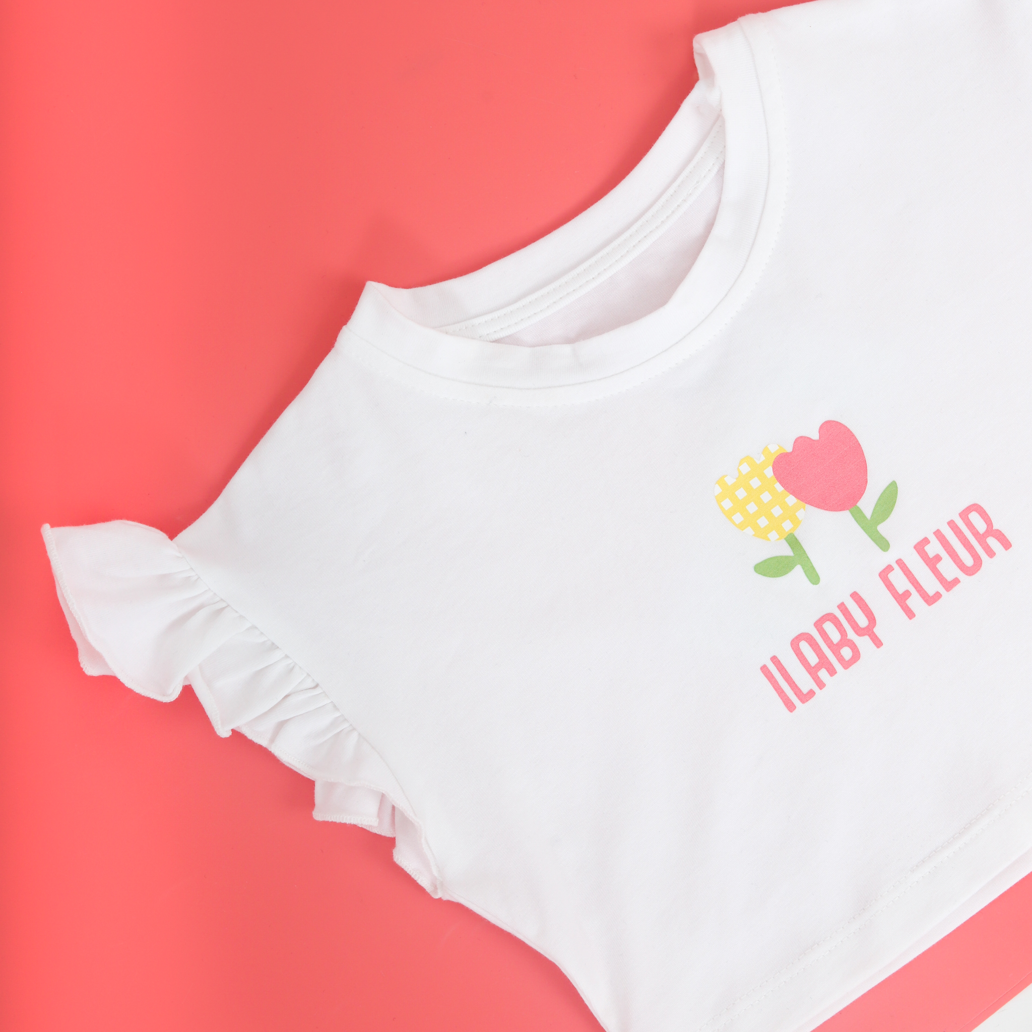 Set áo cotton chân váy kẻ_thumbnail_4