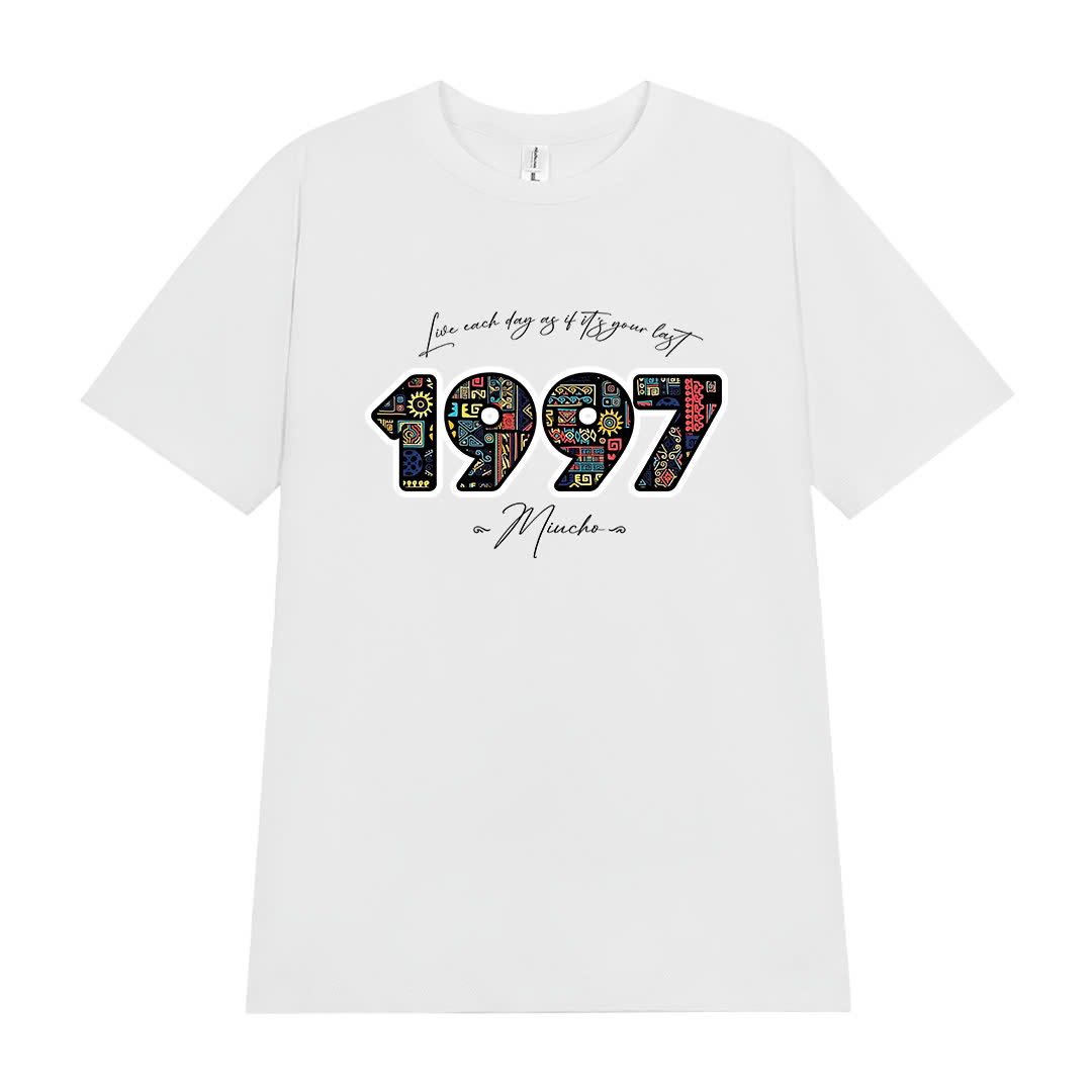 Áo thun nữ in năm sinh 1997 form vừa regular vải cotton 4c thoáng mát ARD1784 Miucho Chic in mix_thumbnail_12