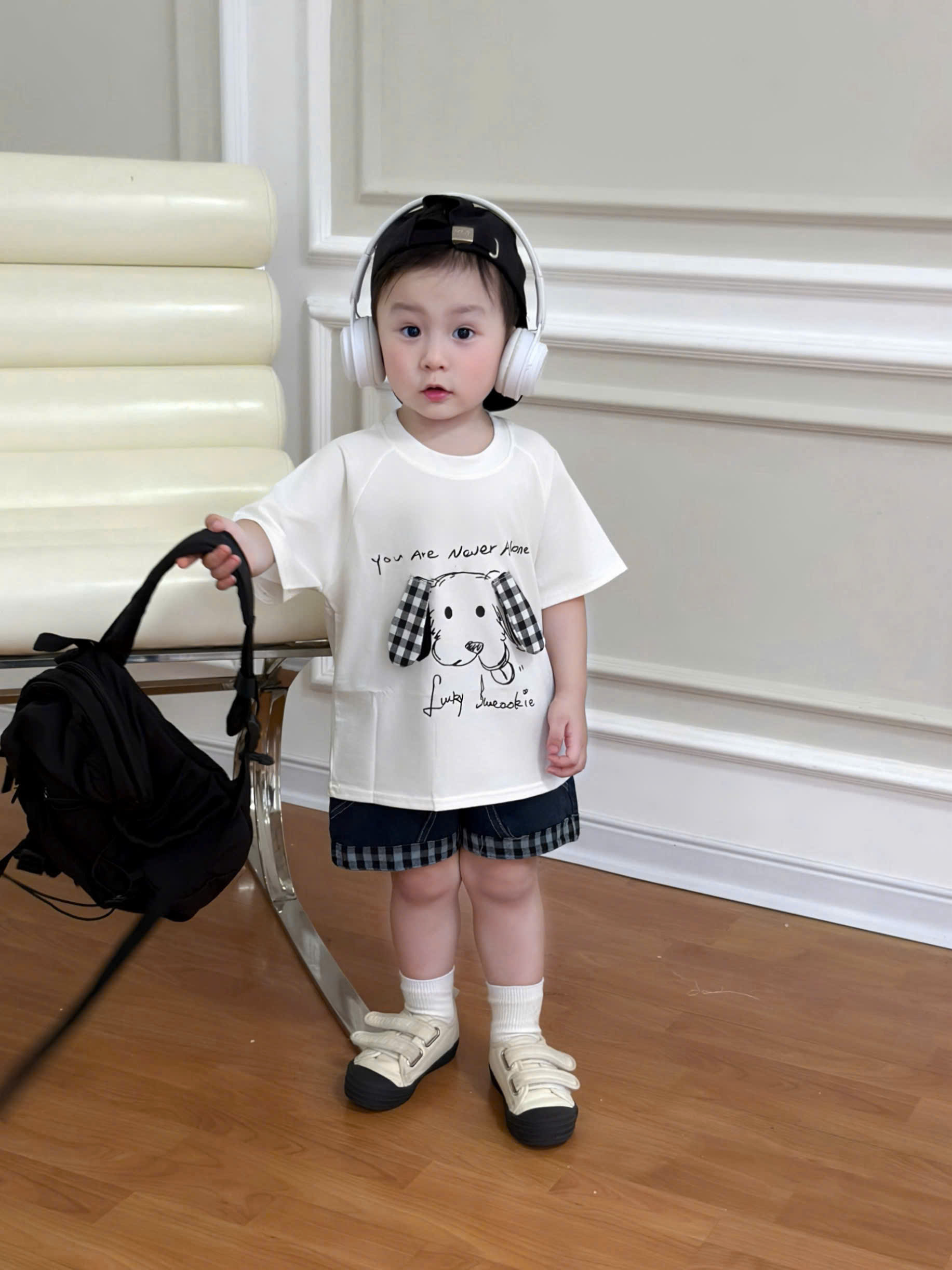 R27 BỘ CỘC QUẦN BÒ CHÓ NEVER ALONE- A116.889