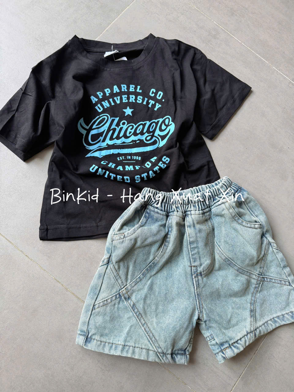 S56 SET BỘ ÁO CHICAGO SHORT JEANS (MUA 2 GIẢM 10K/BỘ)_thumbnail_2