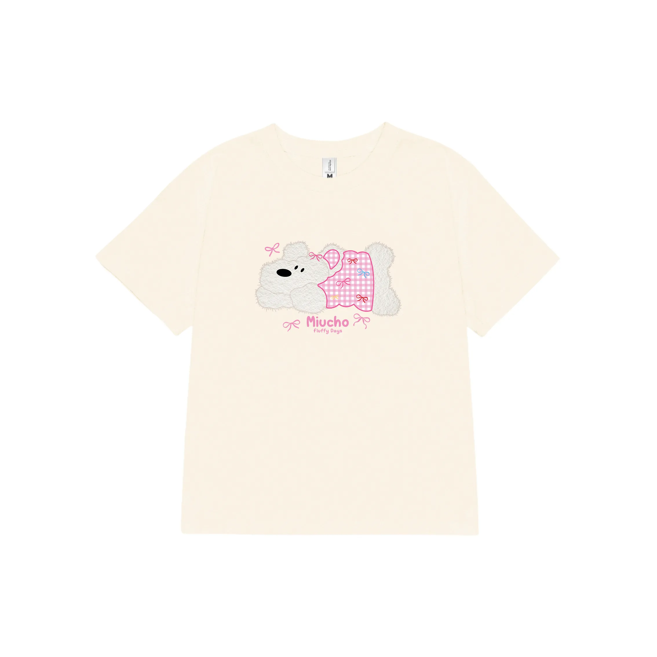 Áo baby tee nữ dễ thương in mix 2519 Miucho vải cotton co giãn thoáng mát cổ tròn tay ngắn_thumbnail_8