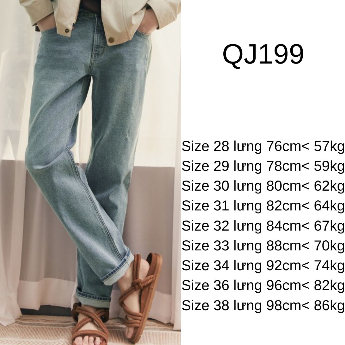 QJ199-Quần jeans B.DENIN