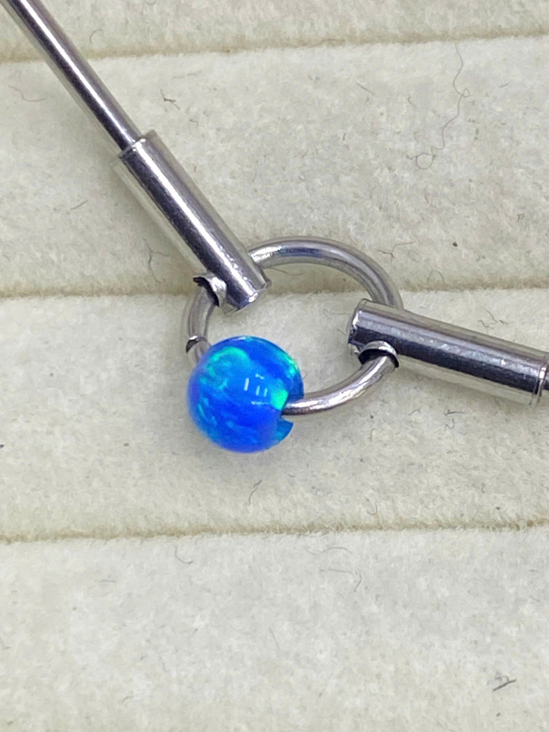 Indus kiểu nối đá opal xanh biển
