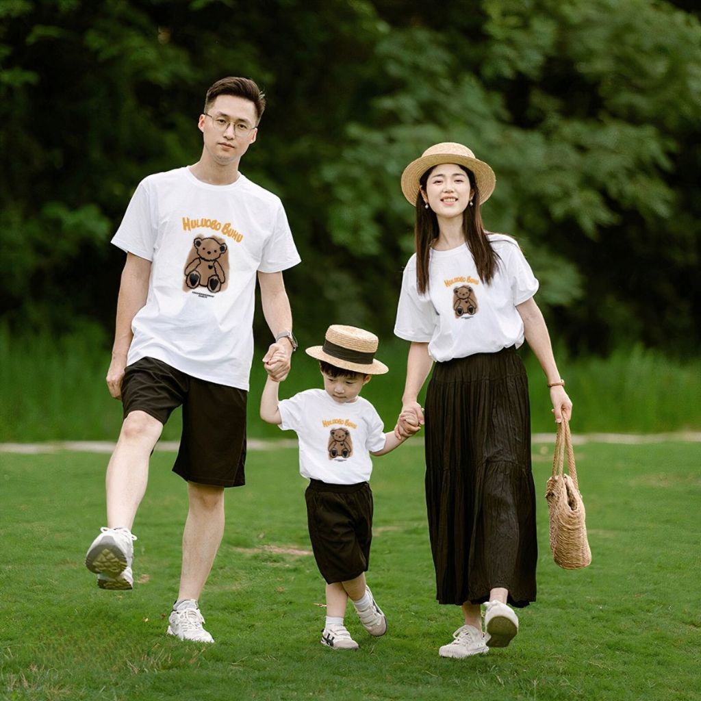 [Form rộng] Áo thun gia đình 3-4-5 người in hình dễ thương - LOZA G0151_thumbnail_1