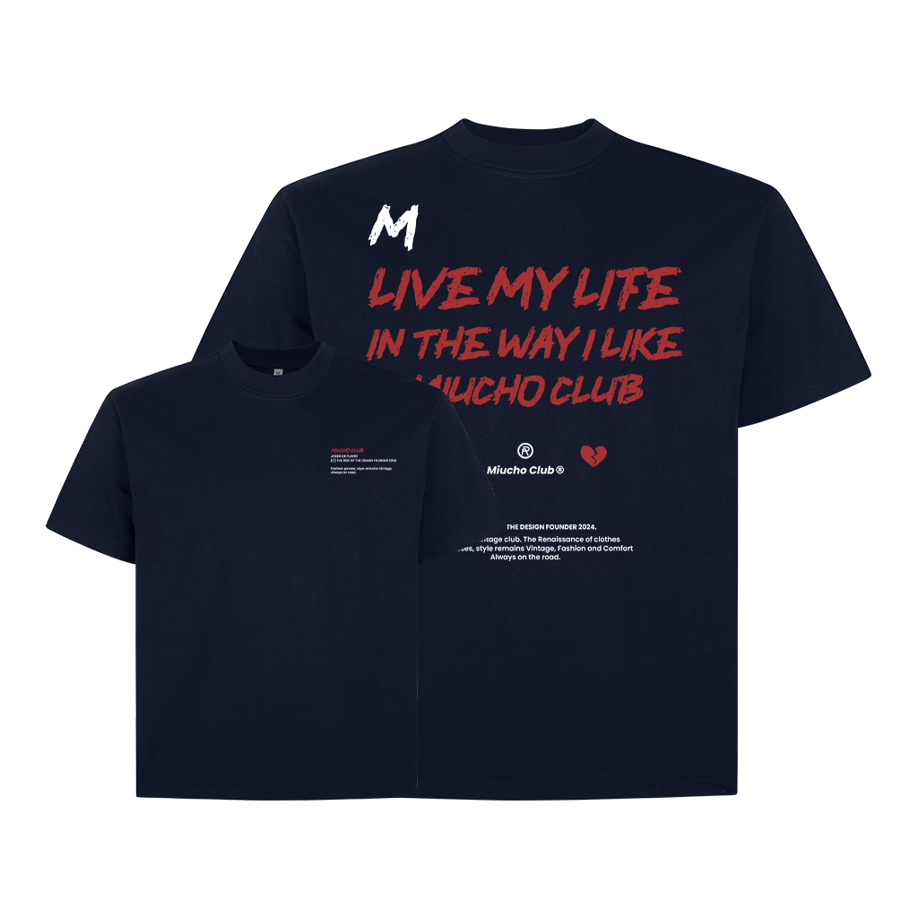 Áo phông nam form boxy vải 2C 250gsm AXD1610 Miucho Club Local Brand in mix_thumbnail_12