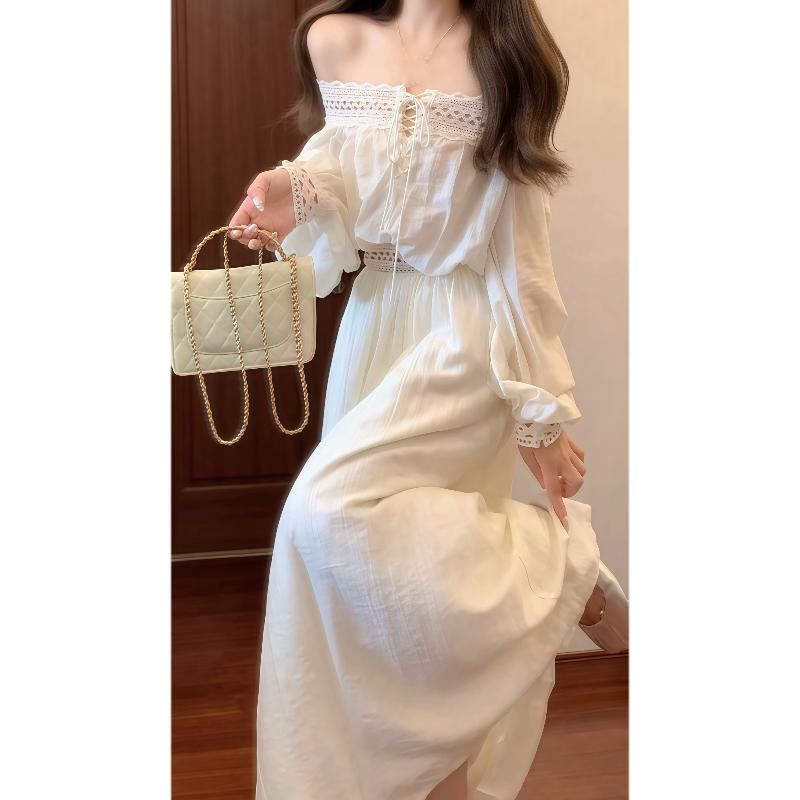 Đầm trễ vai boho màu kem_thumbnail_5
