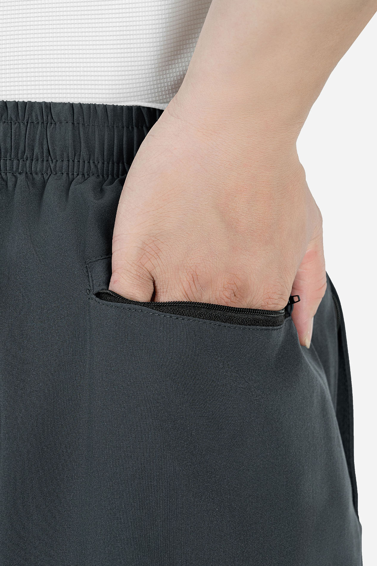 Quần Soọc Gió Exdry Nam Trung Niên ANCHI Dáng Suông Dài Qua Gối Màu Ghi Đậm_thumbnail_8