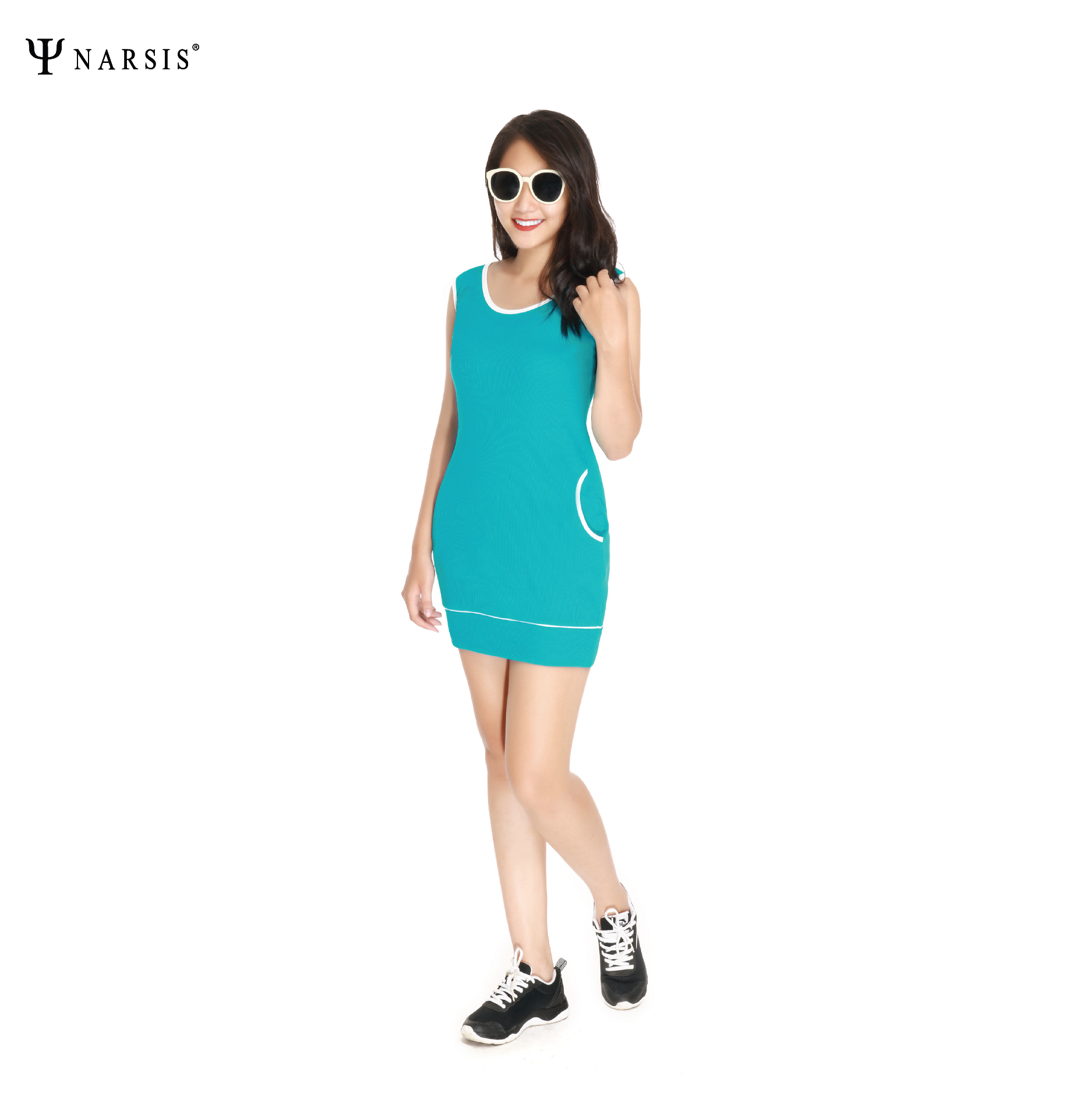 VÁY NỮ NWS1202 NARSIS CHẤT LIỆU THOÁNG MÁT, DỄ CHỊU, THOẢI MÁI CẢ NGÀY, DỄ VẬN ĐỘNG_thumbnail_1