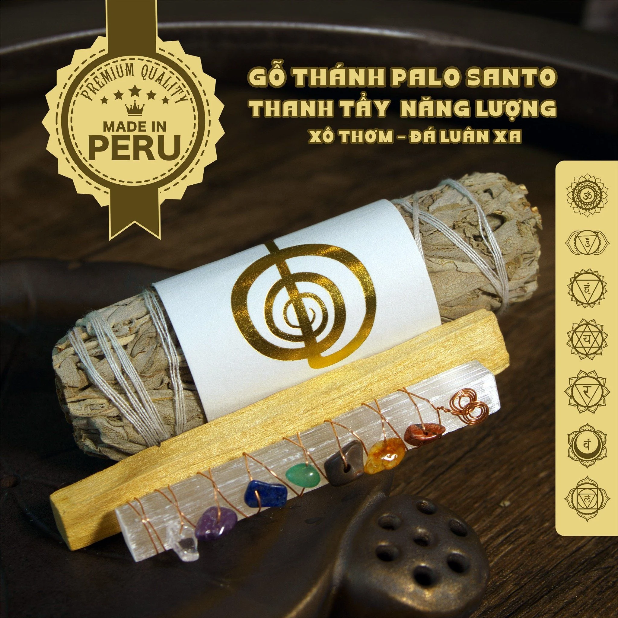 Xô Thơm, Palo Santo, Selenite Luân Xa - Thanh Tẩy | Natural's Heal_thumbnail_8
