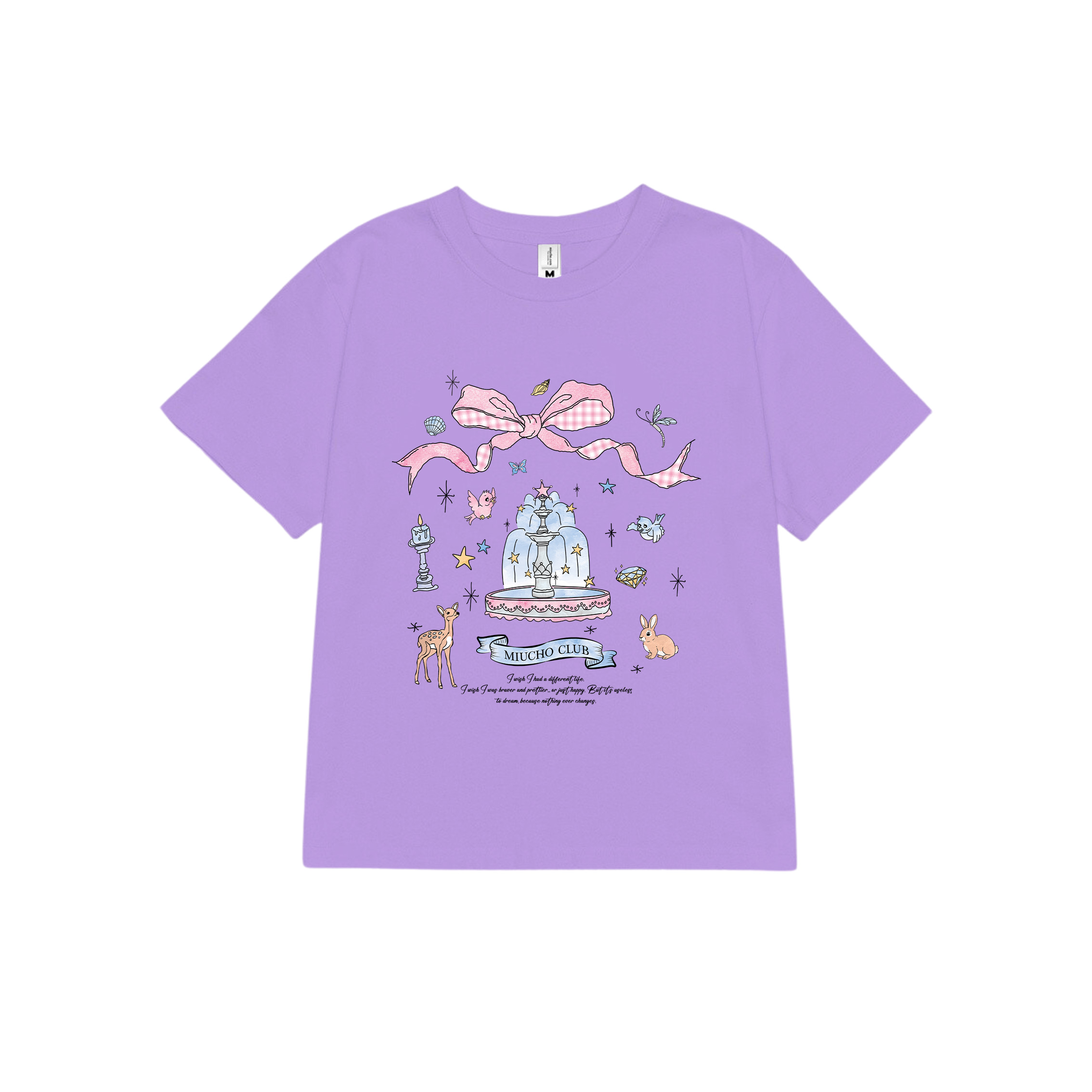 Áo thun baby tee nơ conquette xinh form ôm ABD1317 Miucho tay ngắn cổ tròn hotrend in mix_thumbnail_17