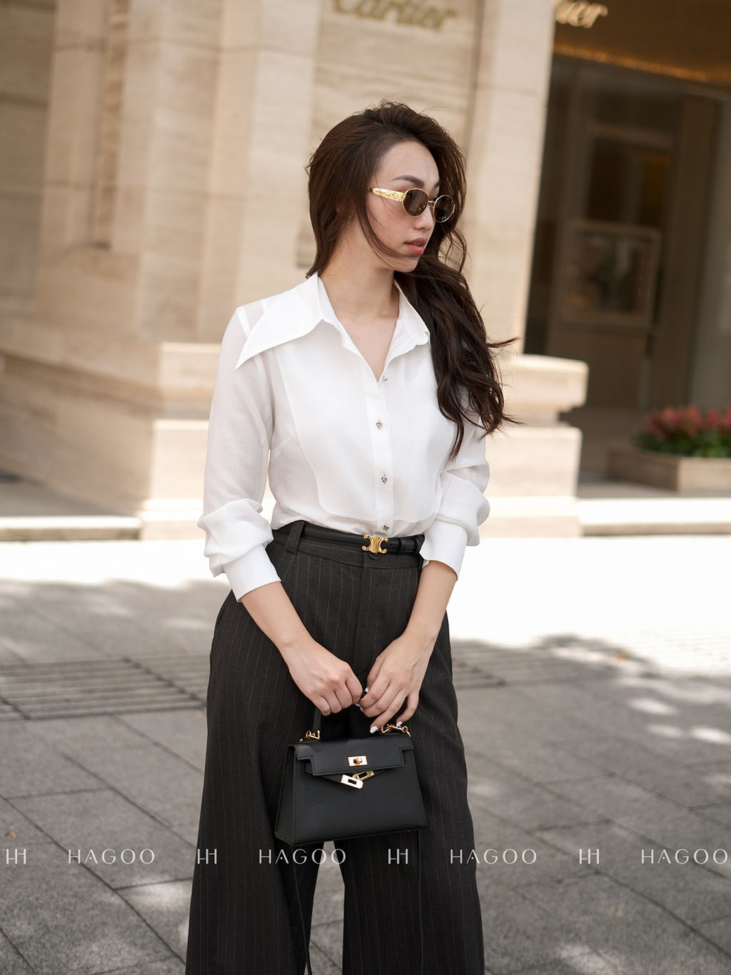 Áo sơ mi tơ cổ đức bổ cầu ngực HAGOO_thumbnail_2