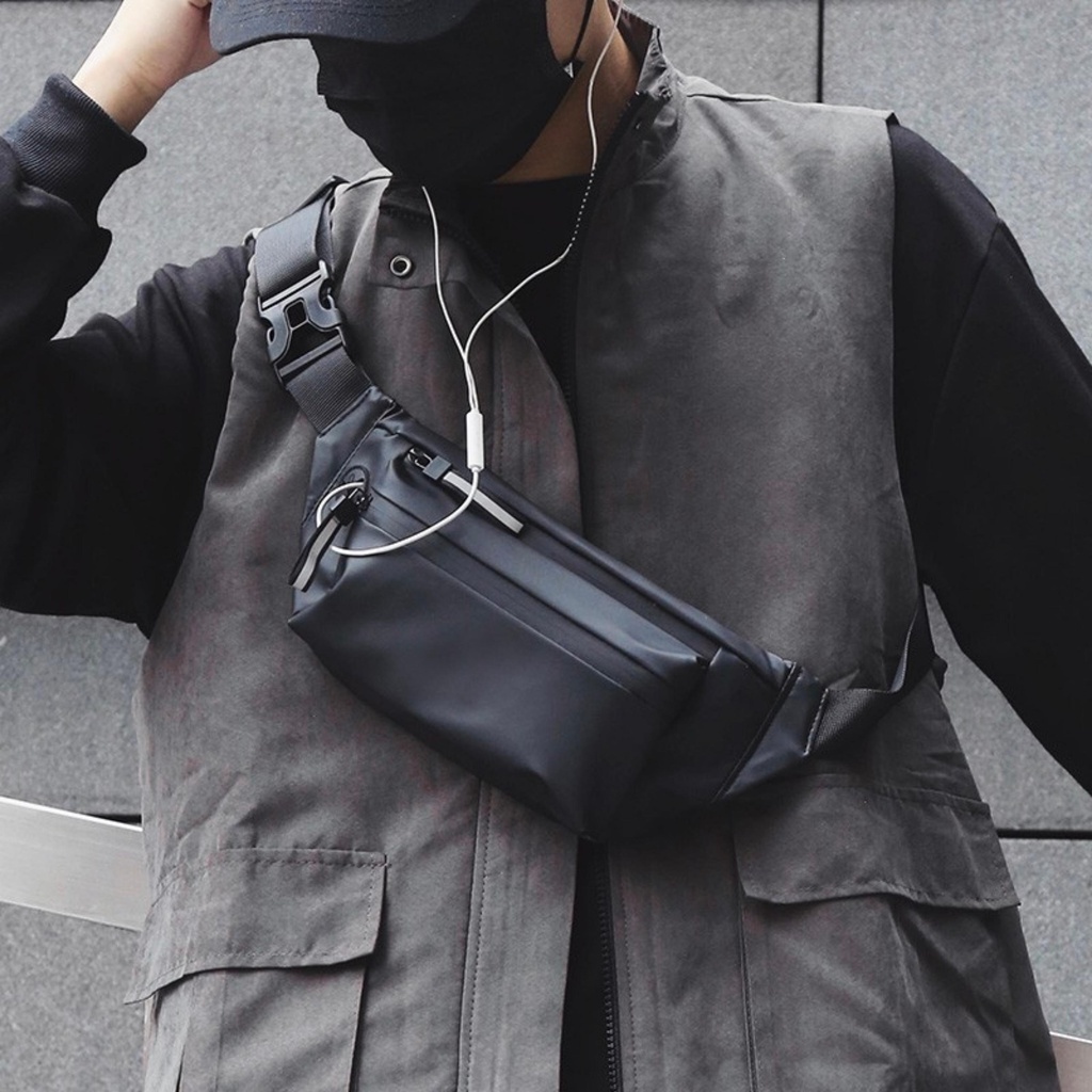 HUBO Fanny Bag Waterproof Oxford Large-capacity Casual Shoulder Waist Bag_thumbnail_5