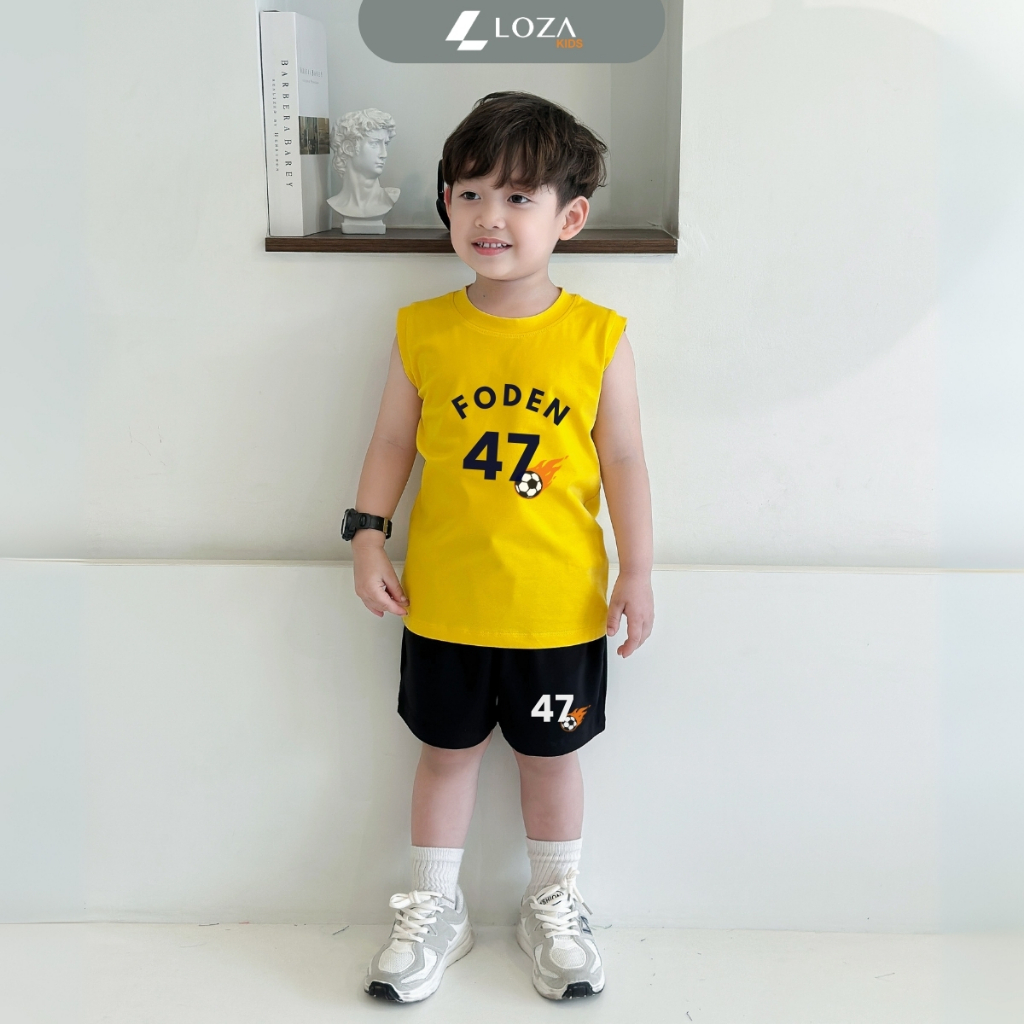 Bộ ba lỗ bé trai in số '47 FODEN' - Loza Kids BL376_thumbnail_3