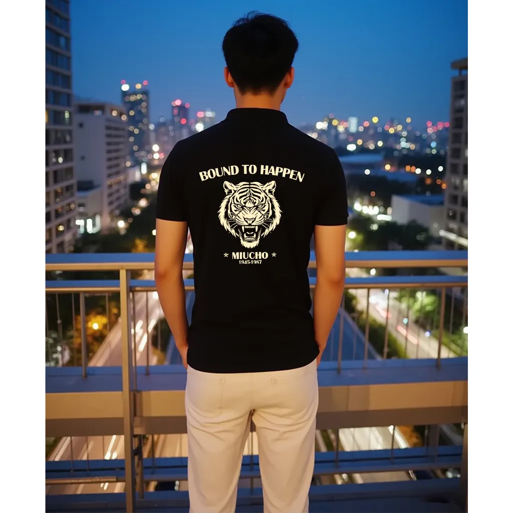 Áo polo cá sấu nam Tiger 2483 Miucho Iconic vải polyester thoáng mát đứng form in mix_thumbnail_4