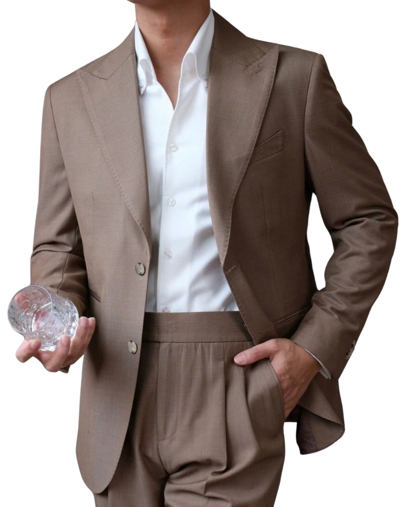 Harold Genova Brown Suit Blazer