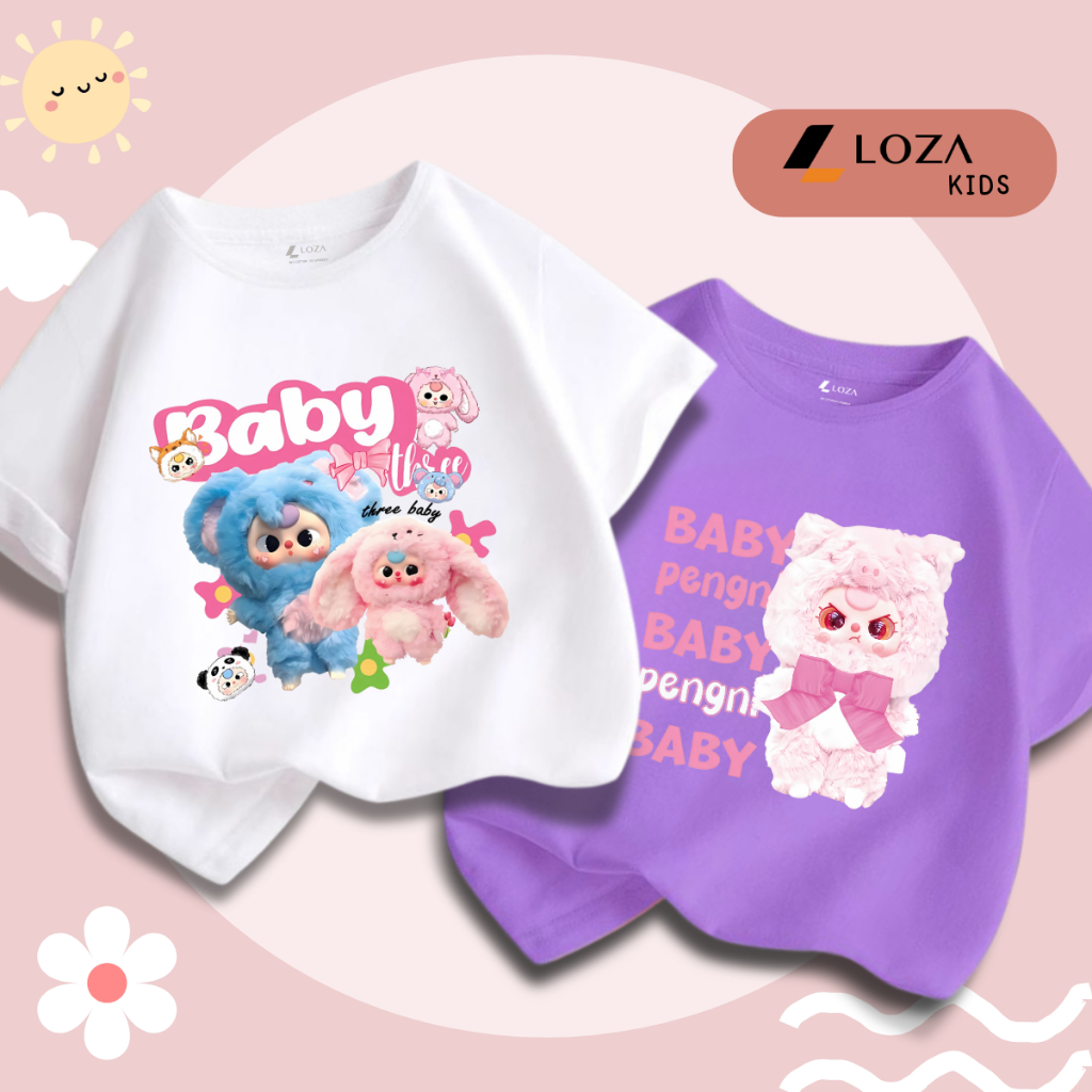 Áo phông Baby Three cho bé gái - Áo phông trẻ em Loza Kids - CA003_thumbnail_8