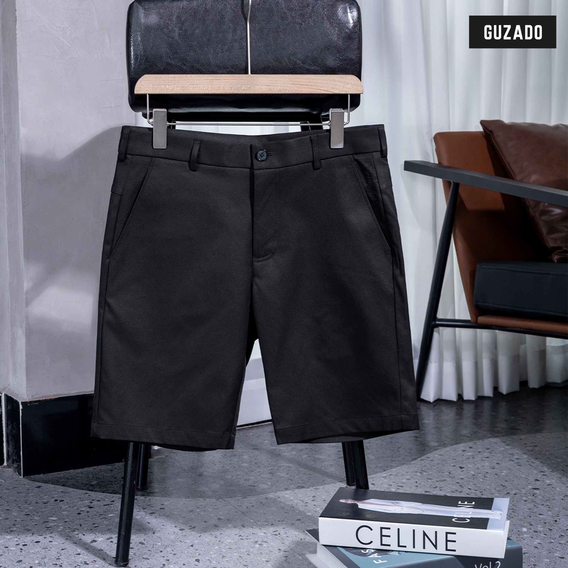 Quần Short Nam GUZADO Vải KaKi Cao Cấp Dày Dặn, Sang Trọng MSR2515_thumbnail_6