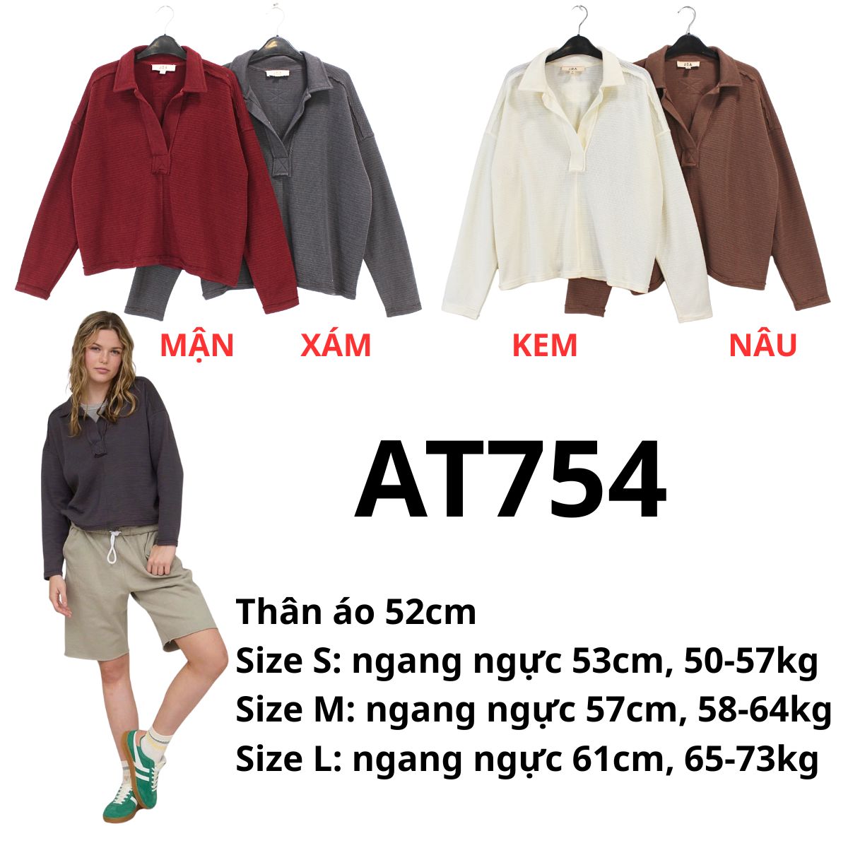 AT754 Áo thun tay dài