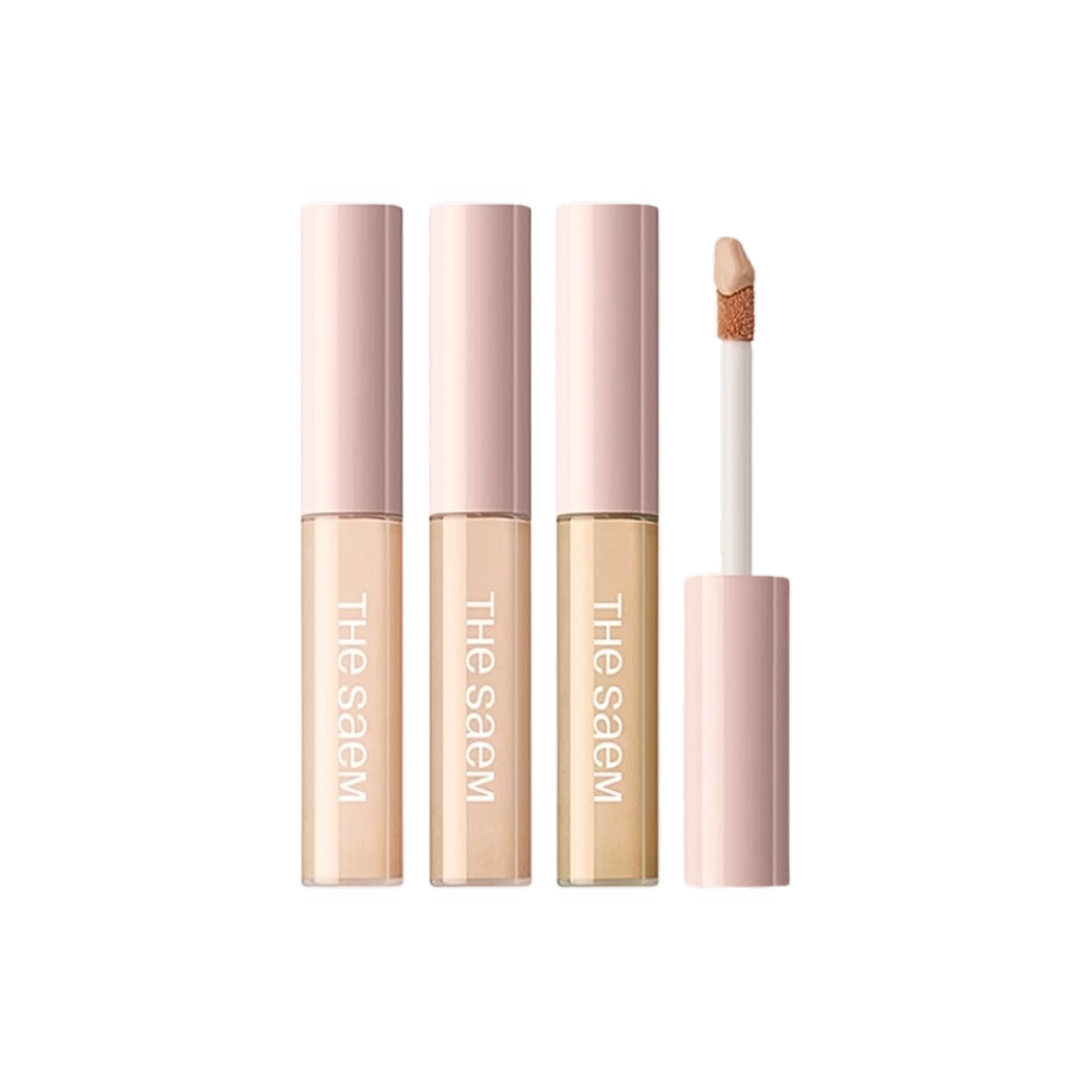 [THE SAEM] Kem che khuyết điểm The Saem Cover Perfection Fixealer 6.5g (nắp hồng)