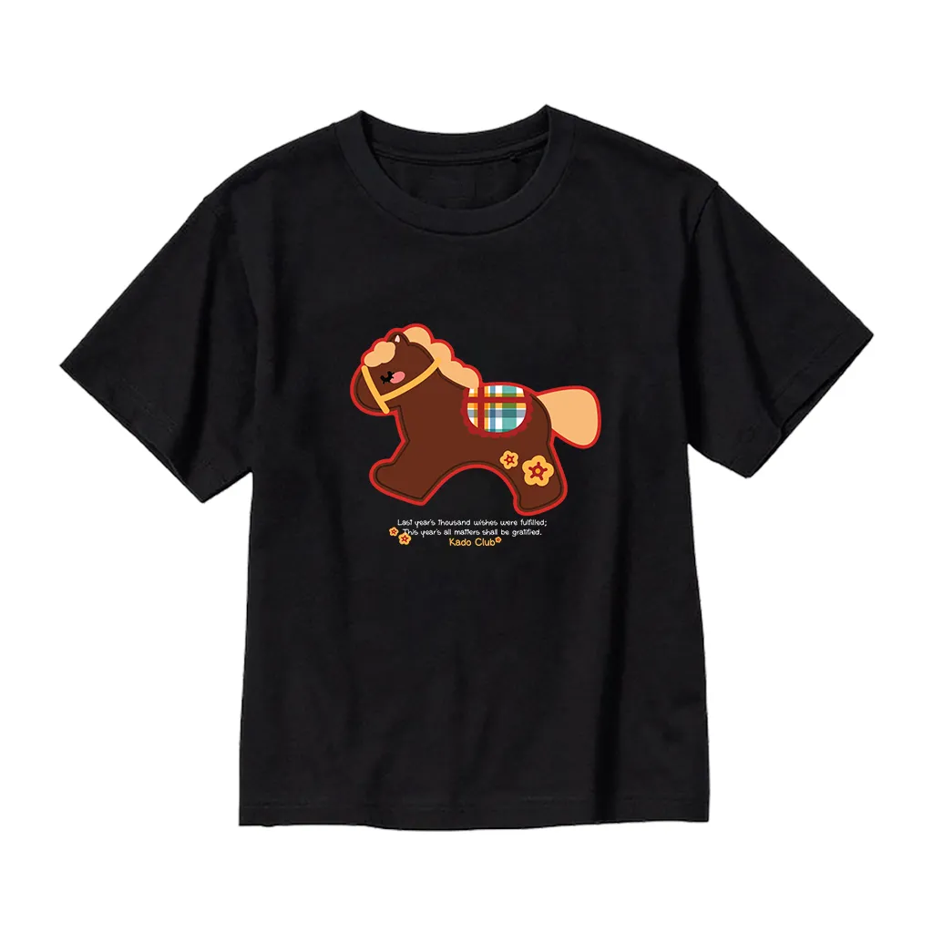 Áo thun form rộng bé gái Kado vải cotton thoáng mát mềm mại Ngựa gỗ đáng yêu 2906_thumbnail_11