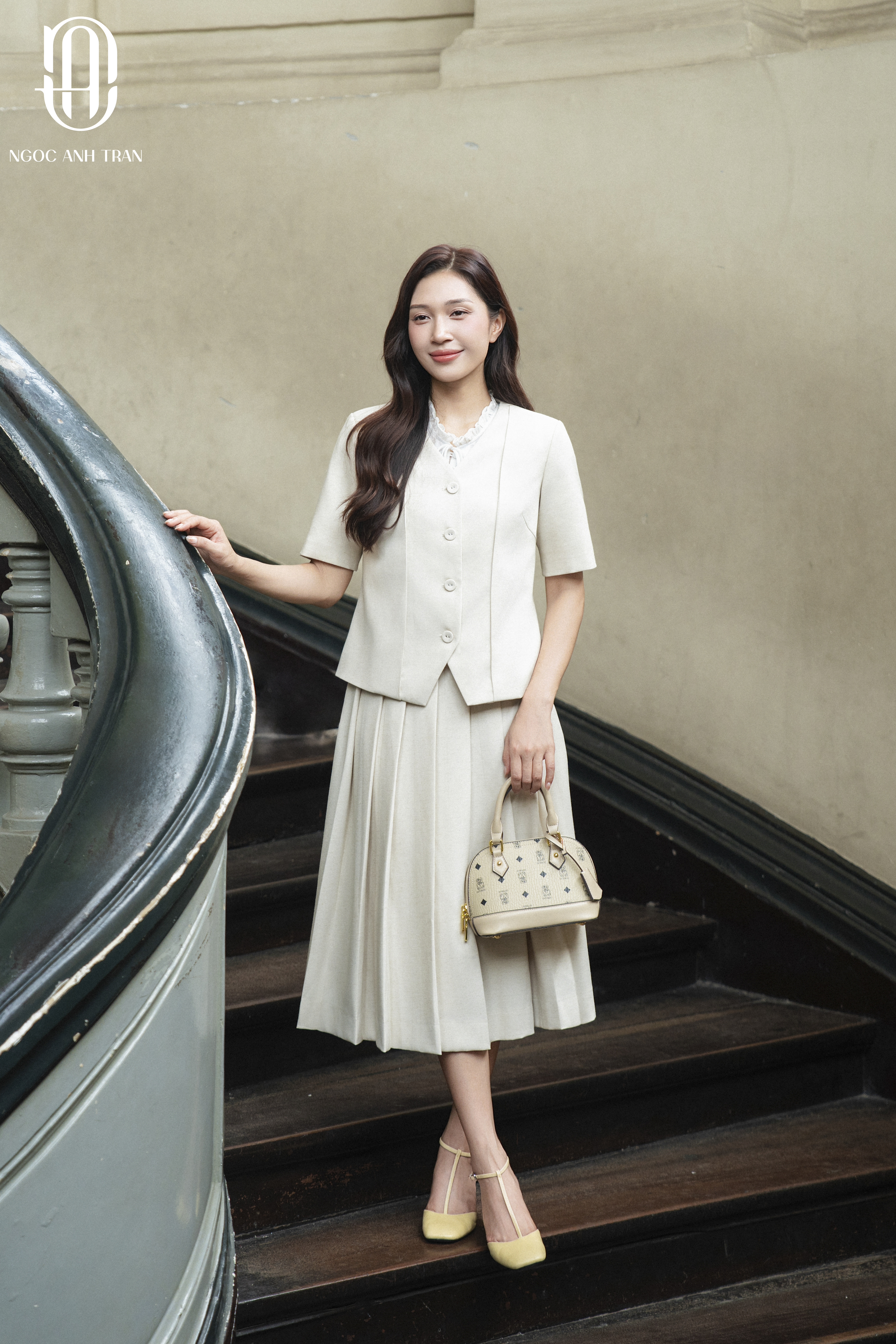 CV207 - Chân váy xoè tiêu kem