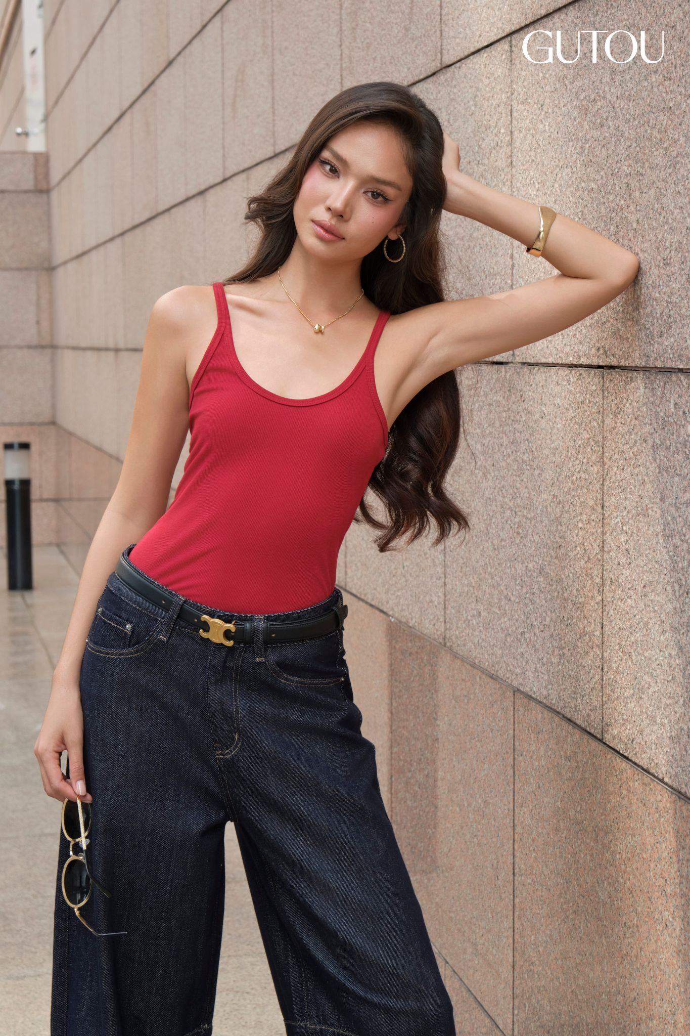 [ GUTOU ] Quần Jeans Baggy Seam Classic_thumbnail_3