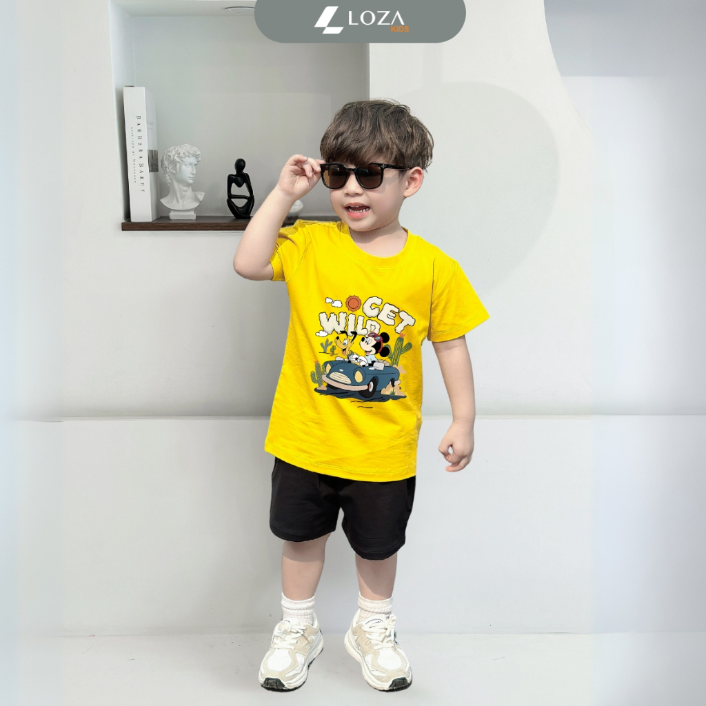 Bộ đồ cho bé trai in hình 'Mickey Get Wild'-  Loza Kids SB380_thumbnail_4