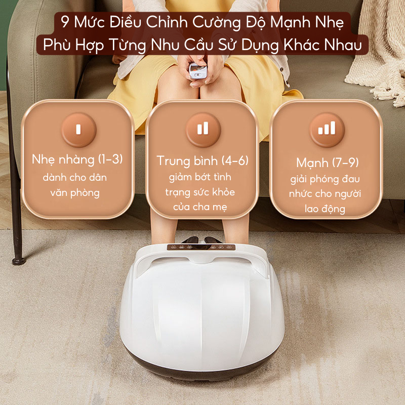 Máy massage chân 6D NMIMART Kết Hợp Bấm Huyệt, nén khí, sưởi ấm_thumbnail_7