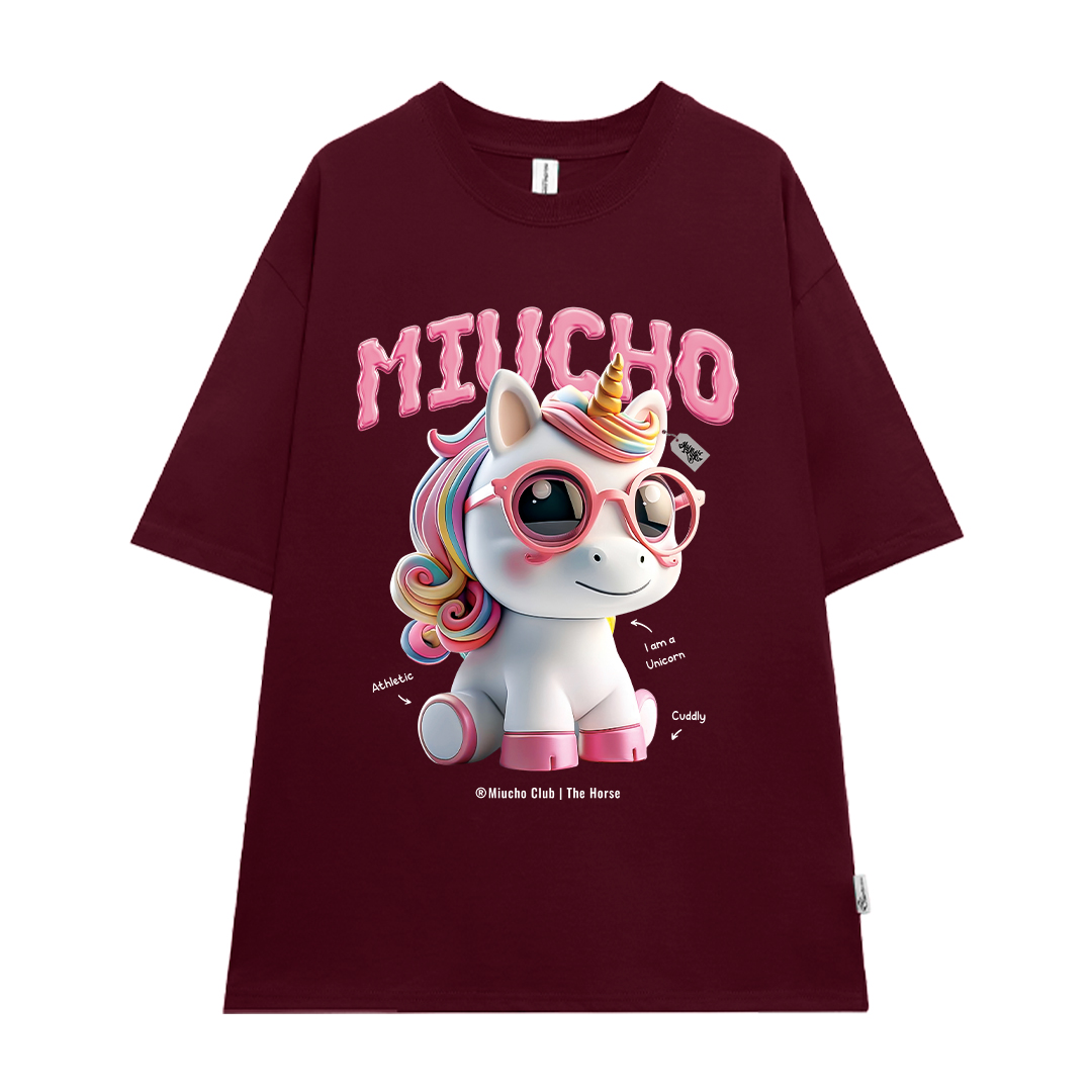 Áo thun form rộng 12 con giáp tuổi Ngọ ATD1245 Miucho tay ngắn cổ tròn in mix_thumbnail_20