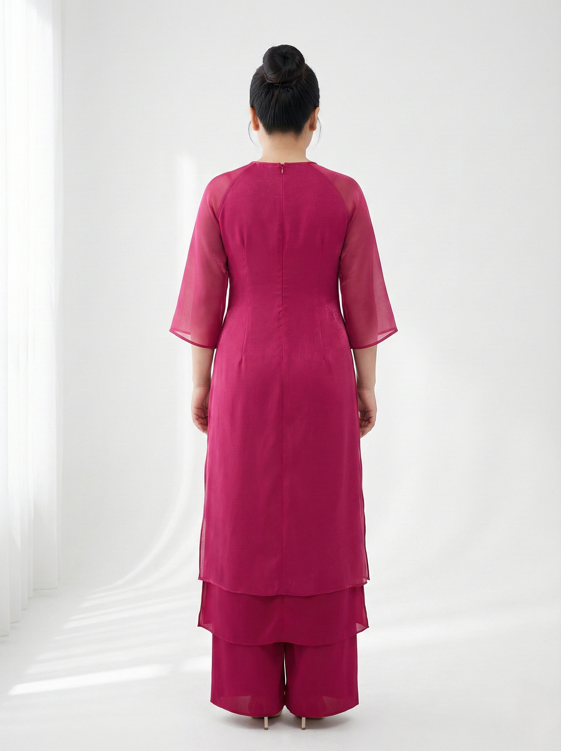 BIGSIZE NỮ- Áo dài xẻ tà giữa V-AD022_thumbnail_1