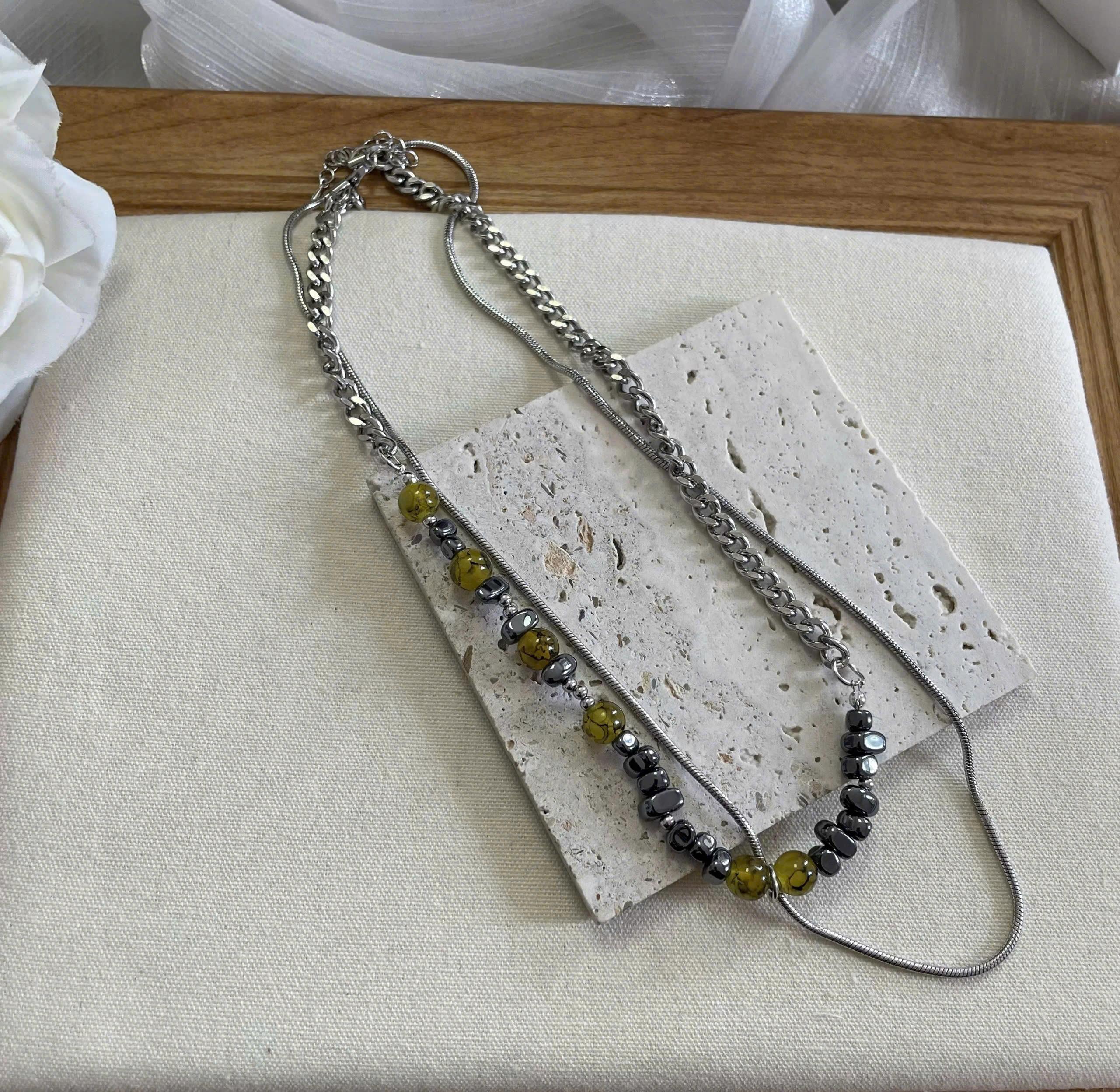 Vòng cổ dây trơn dây ngọc nhiều màu_thumbnail_3